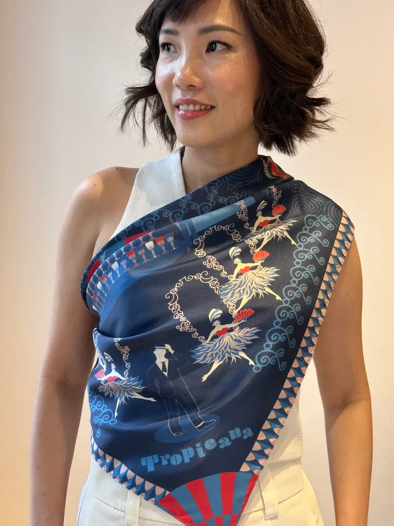 BINARY STYLE | Tropicana Dream Silk Scarf - Image 7