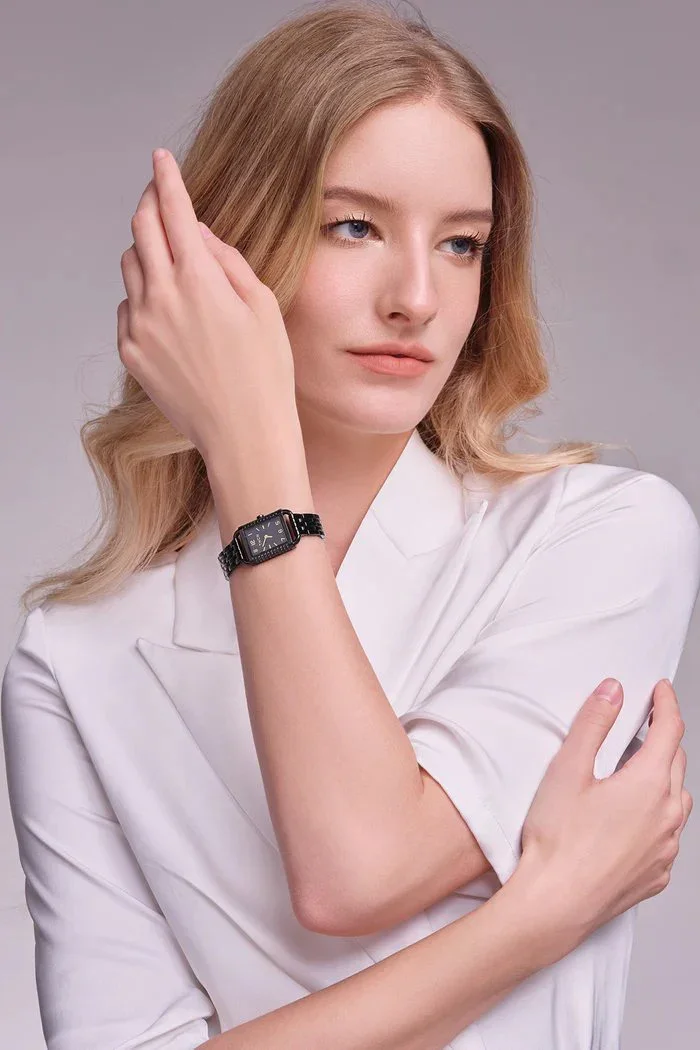 BLACK BY BLUE BRAVE | THCN H· I Reflection Black Dial & Black Bracelet Watch - Image 2