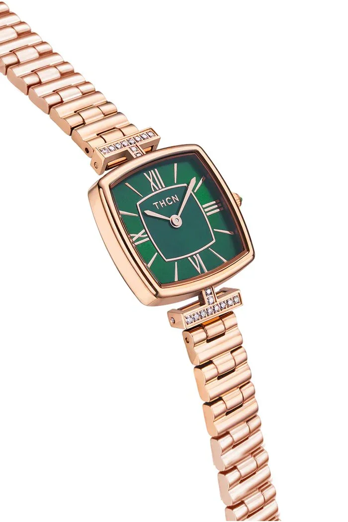 BLACK BY BLUE BRAVE | THCN T· II Green Mother-of-Pearl Dial Bracelet Watch - Image 3