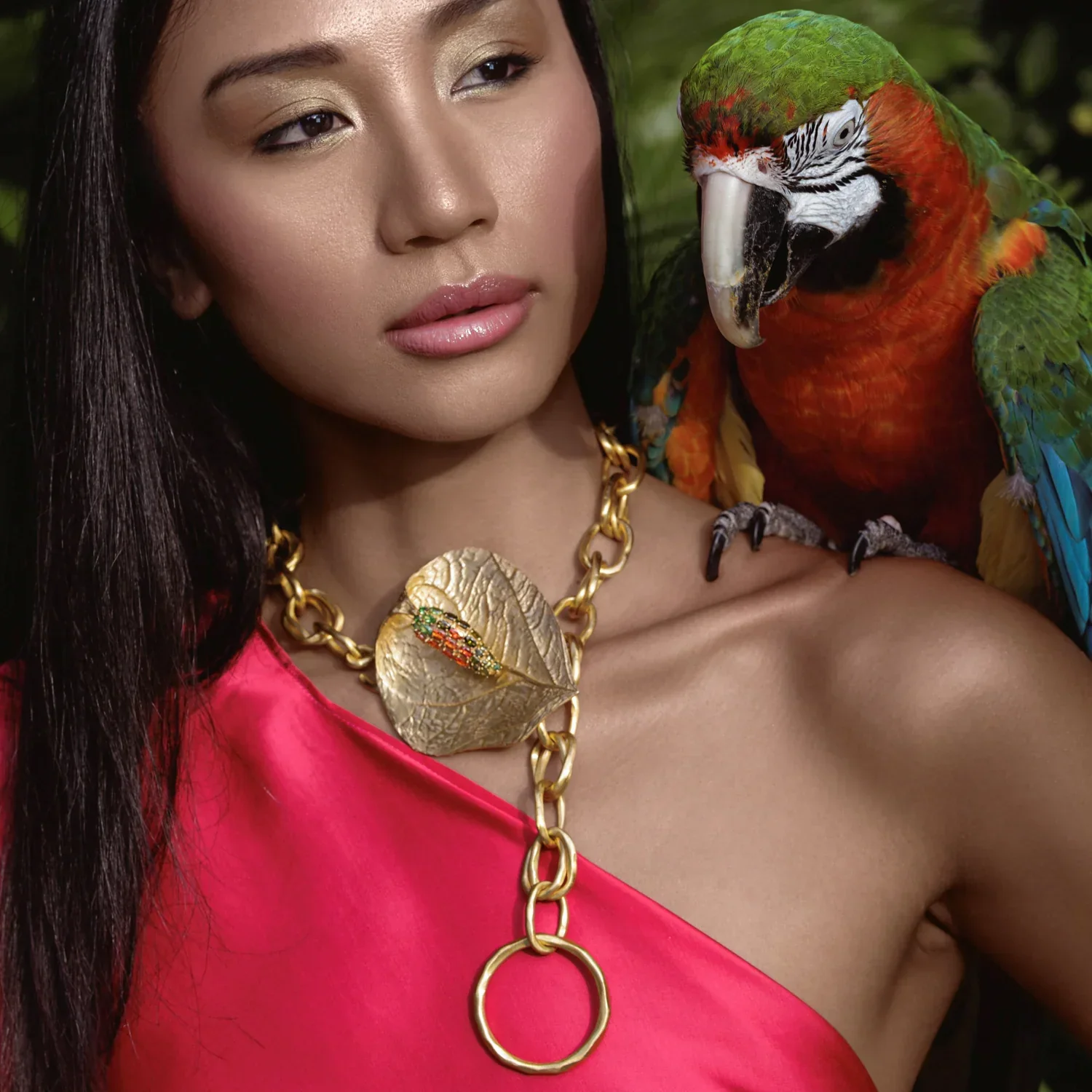 BOHEME BY VERO | Anthurium Big Chain Necklace - Image 3