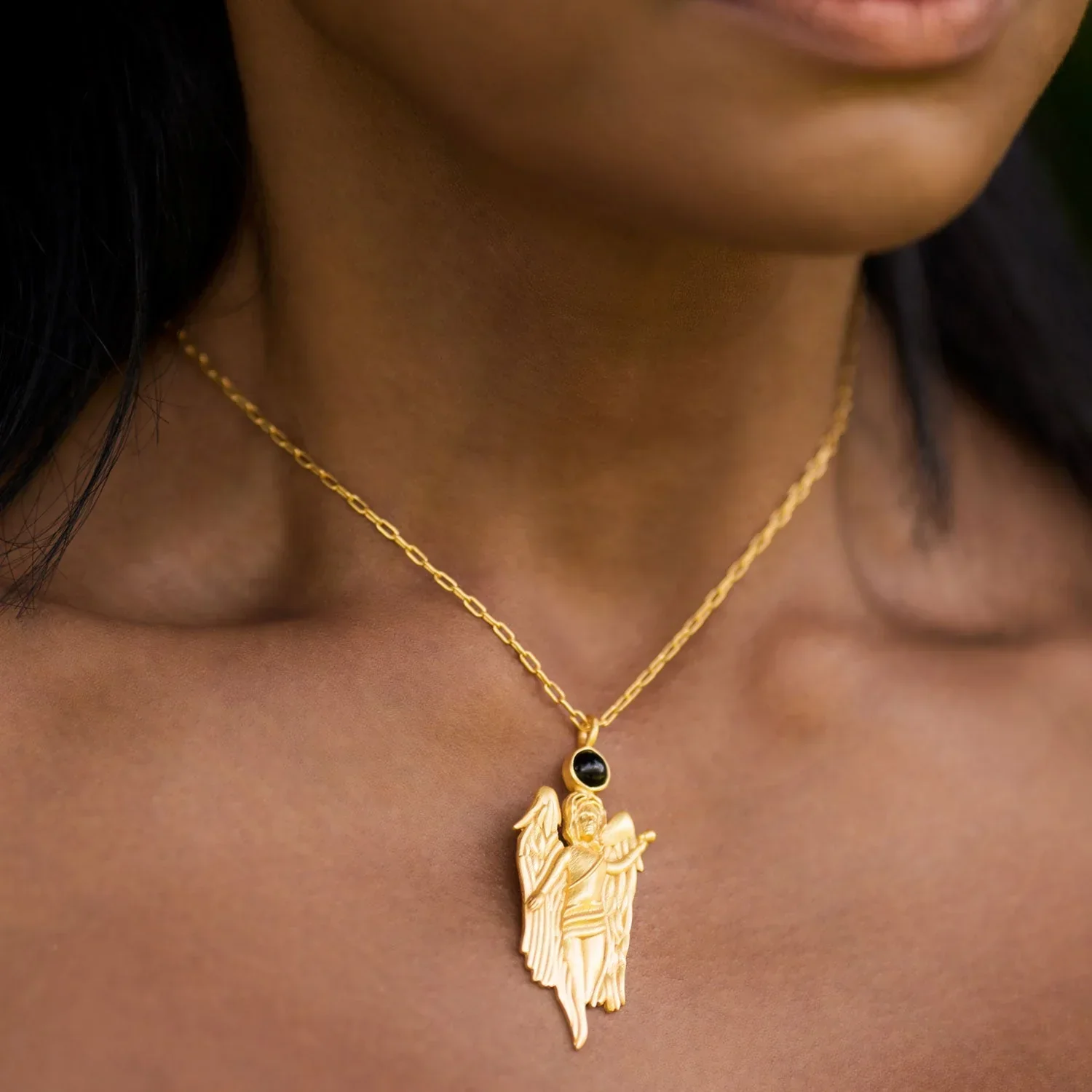 BOHEME BY VERO | Charun Necklace (Black Onyx or Moonstone) - Image 2