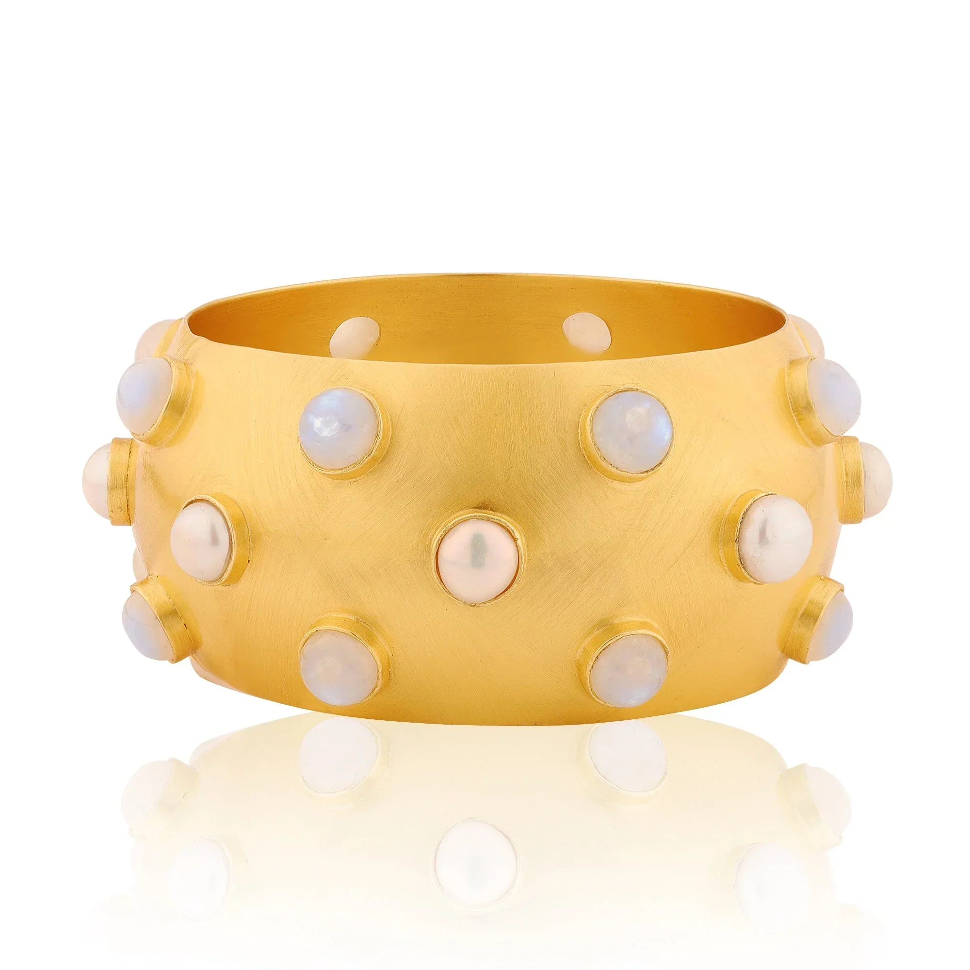 BOHEME BY VERO | Festive Bangle - Pearl & Moonstone