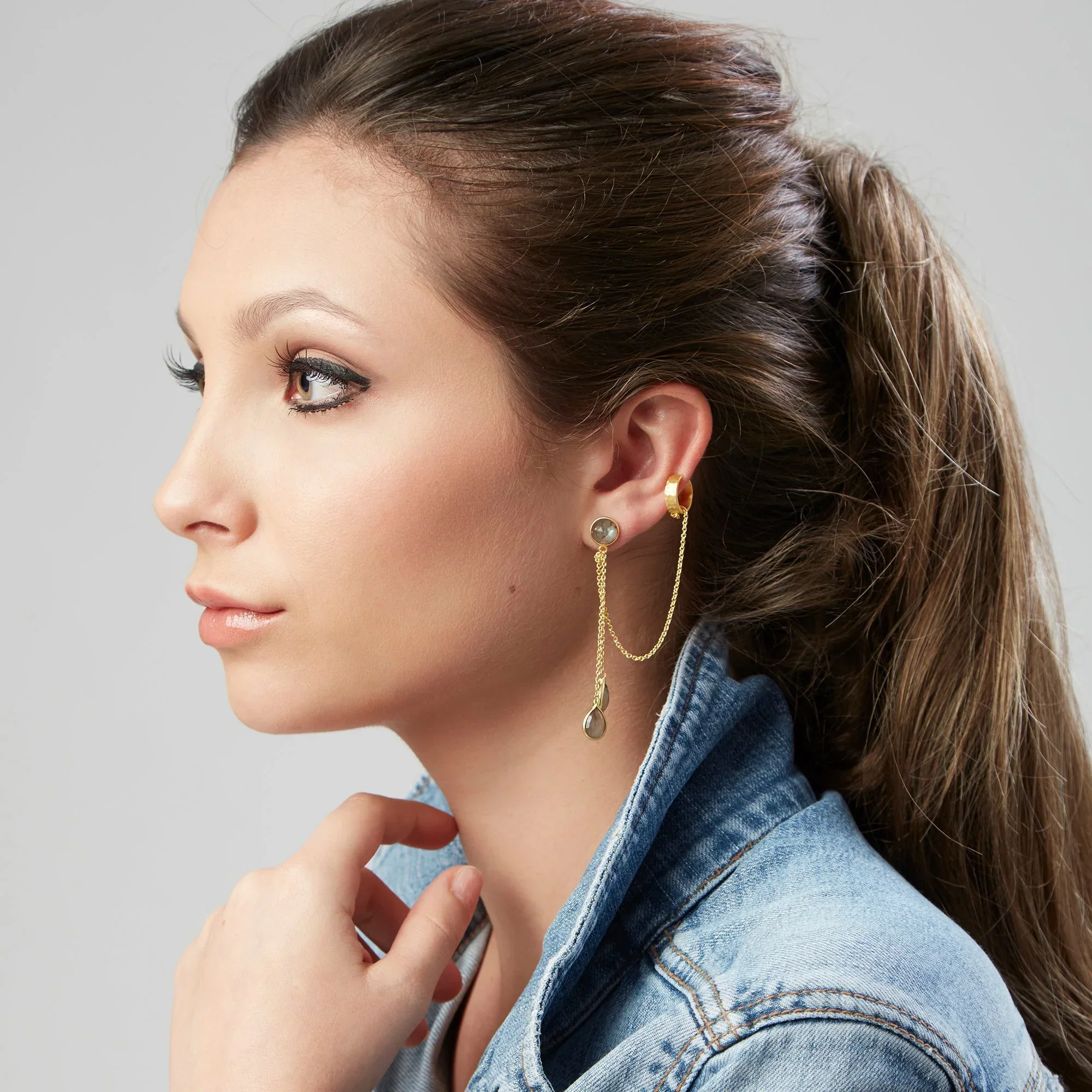 BOHEME BY VERO | Ibiza Earring With Ear Cuff - Image 4