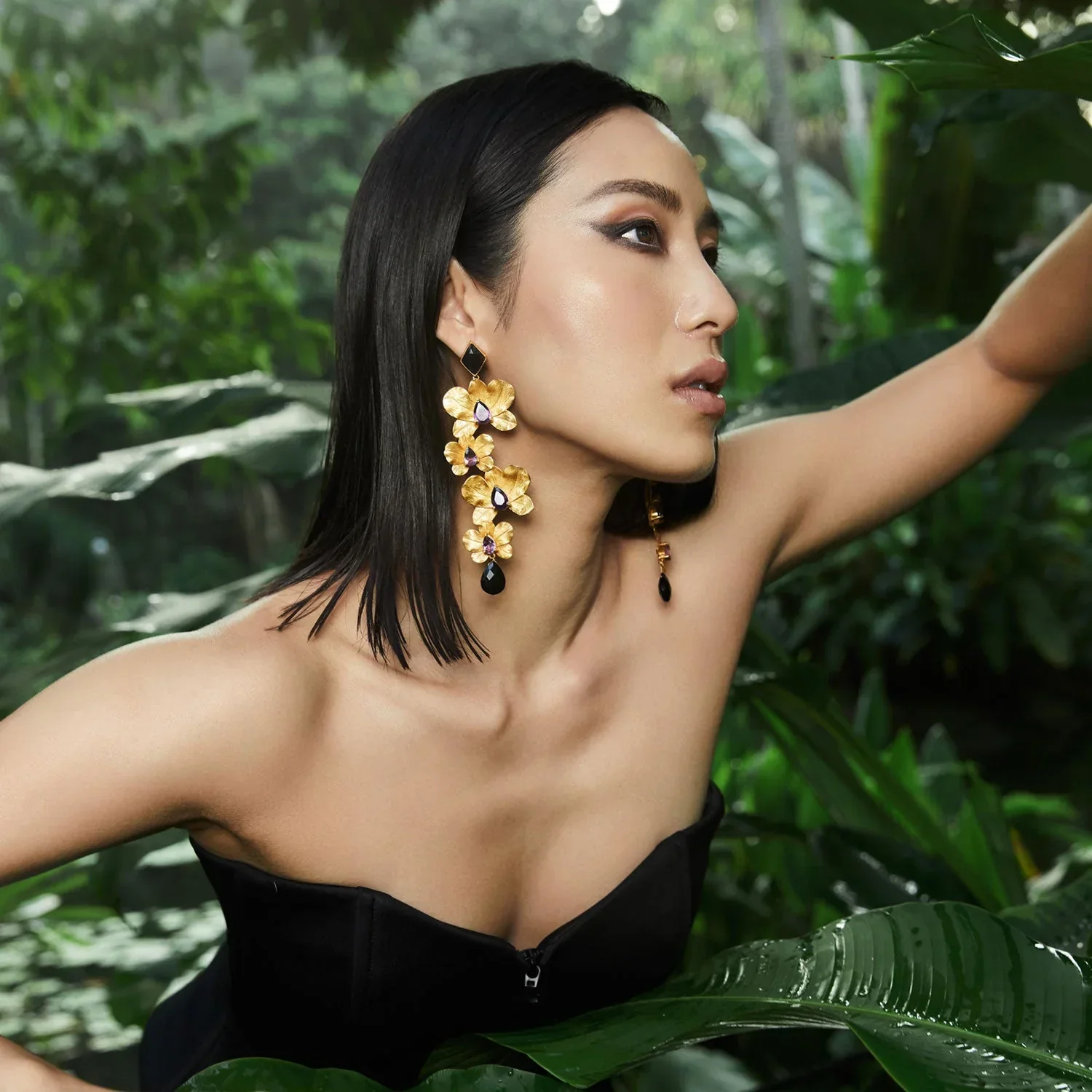 BOHEME BY VERO | Orchidea Double Earrings - Image 2