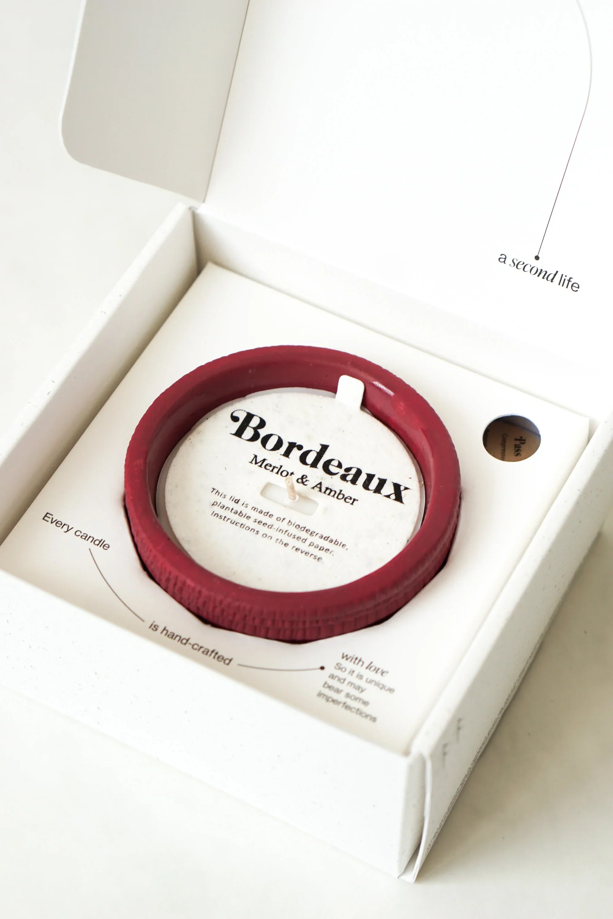 Bordeaux, Merlot & Amber Plantable Candles - Image 2
