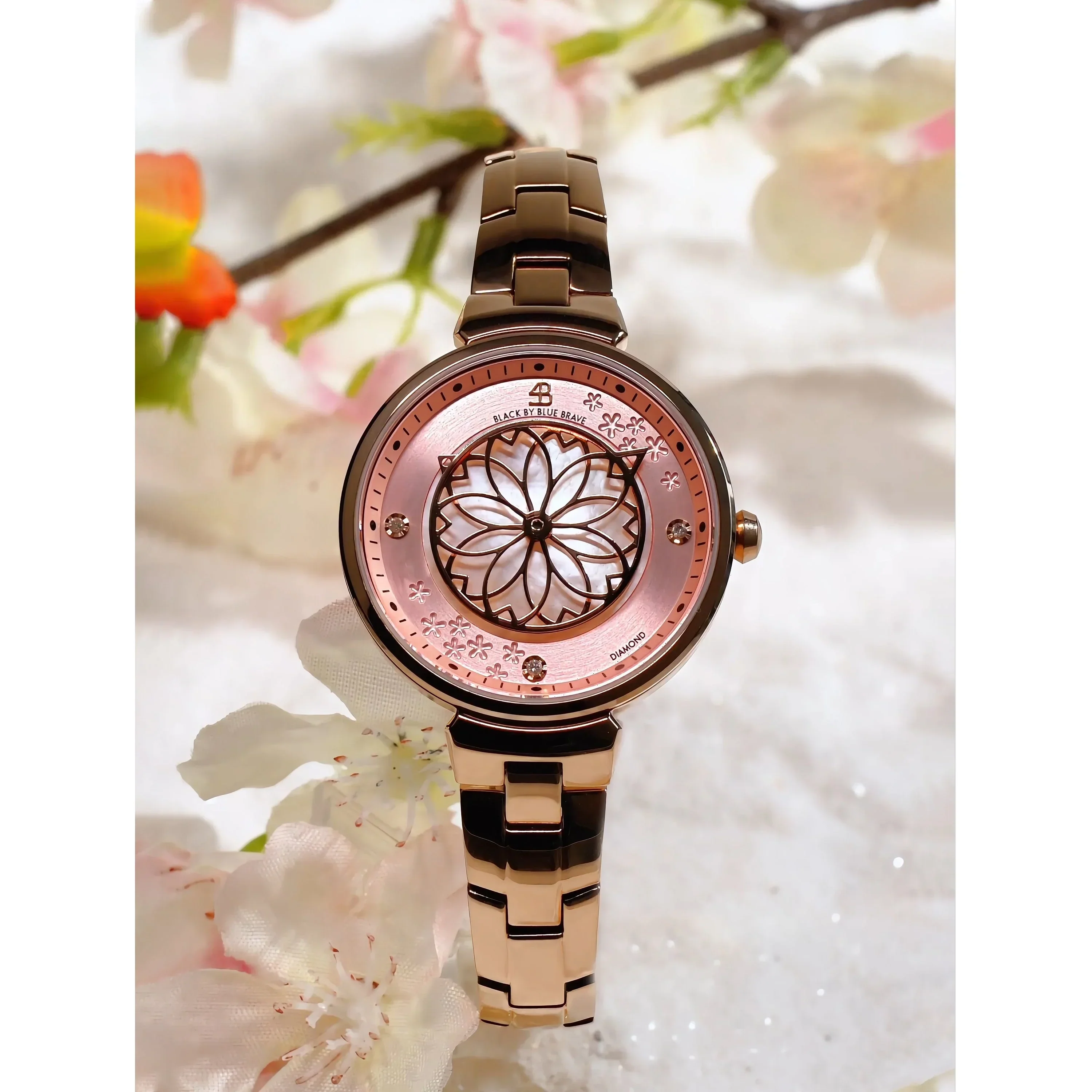 BLACK BY BLUE BRAVE | Cherry Blossom Bracelet Watch (32MM) - Image 3
