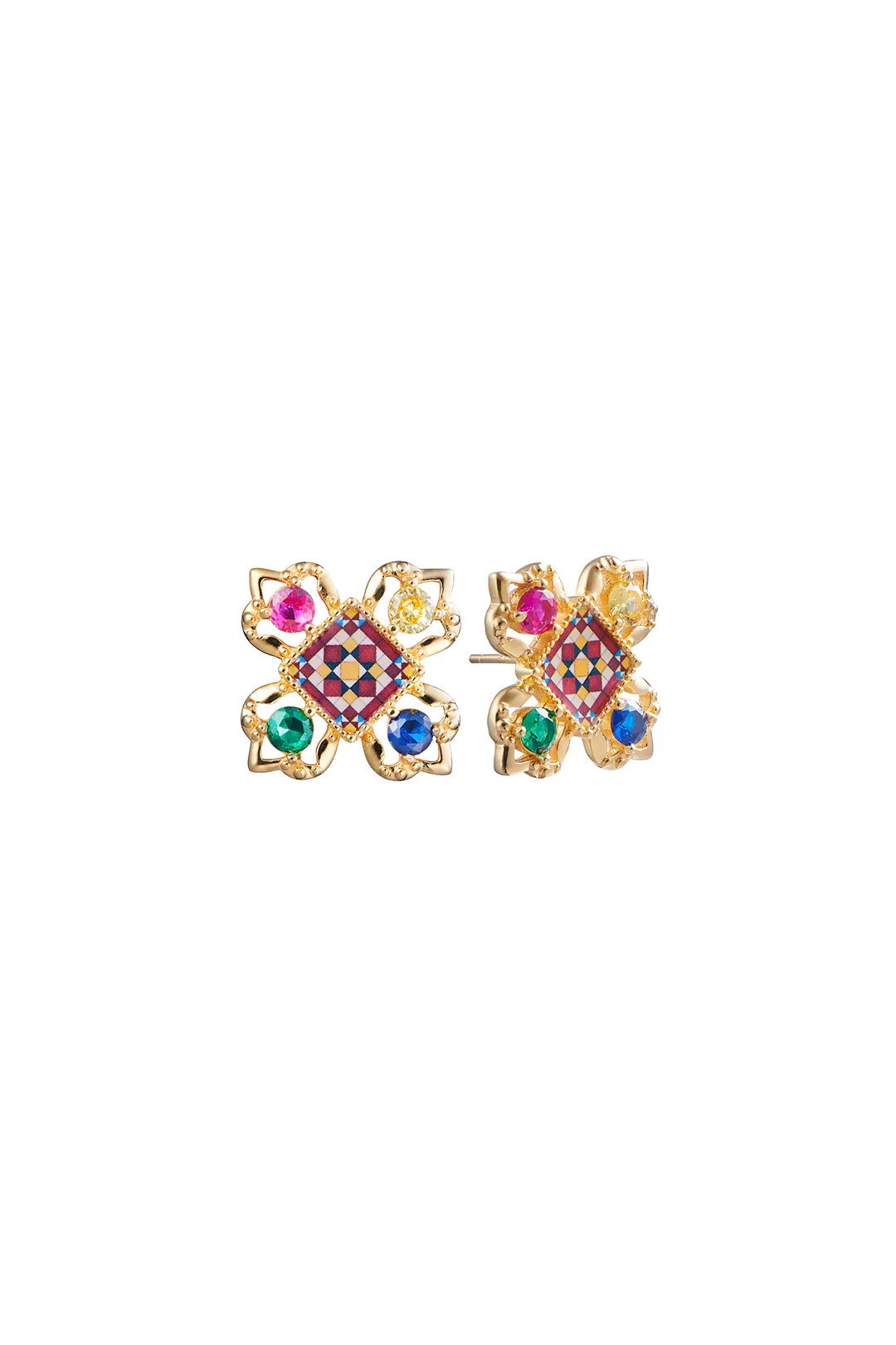 RARE BIRD COLLECTION | Chromatic Allure Stud Earrings