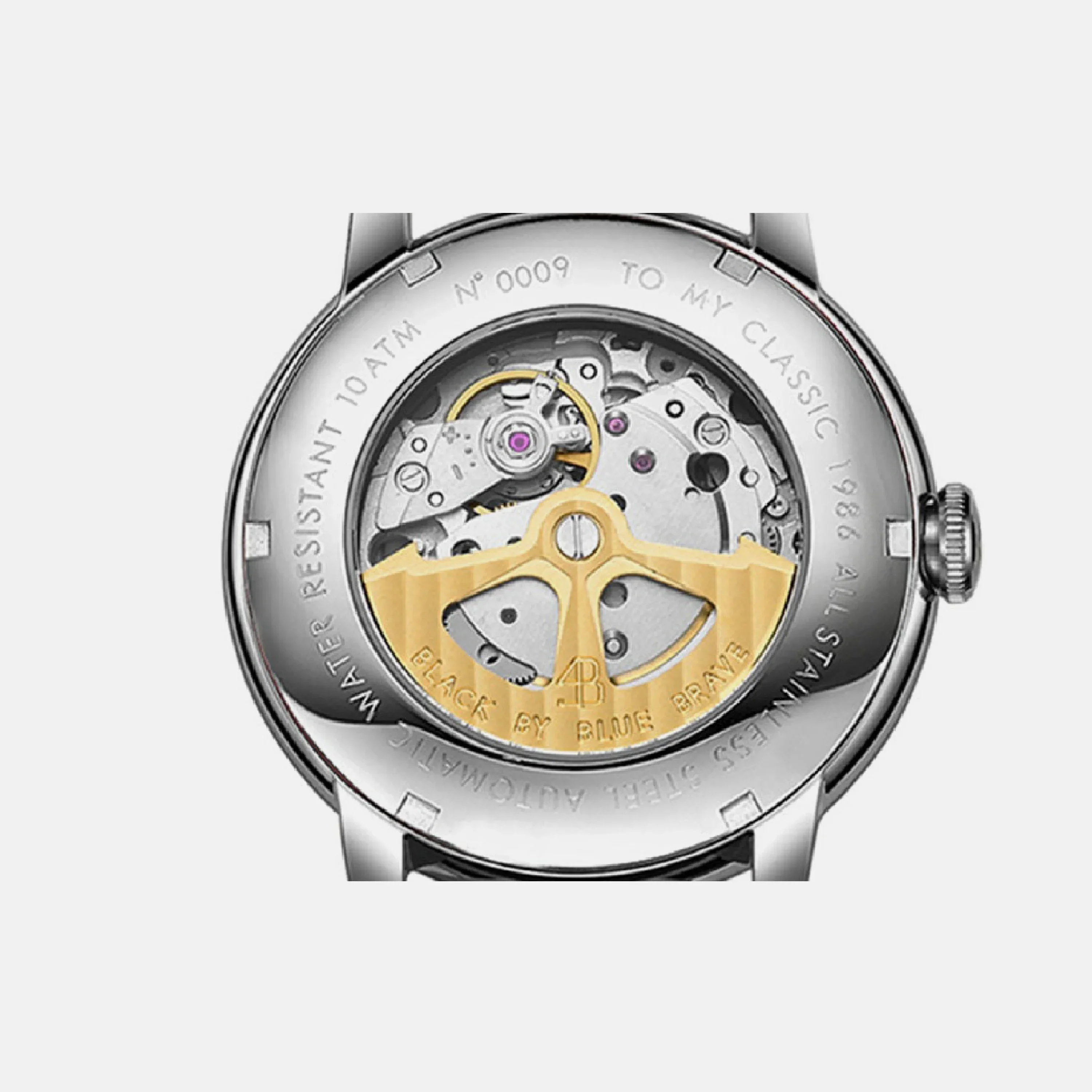 BLACK BY BLUE BRAVE | Classic 1986 Automatic Watch - 40mm - Image 2