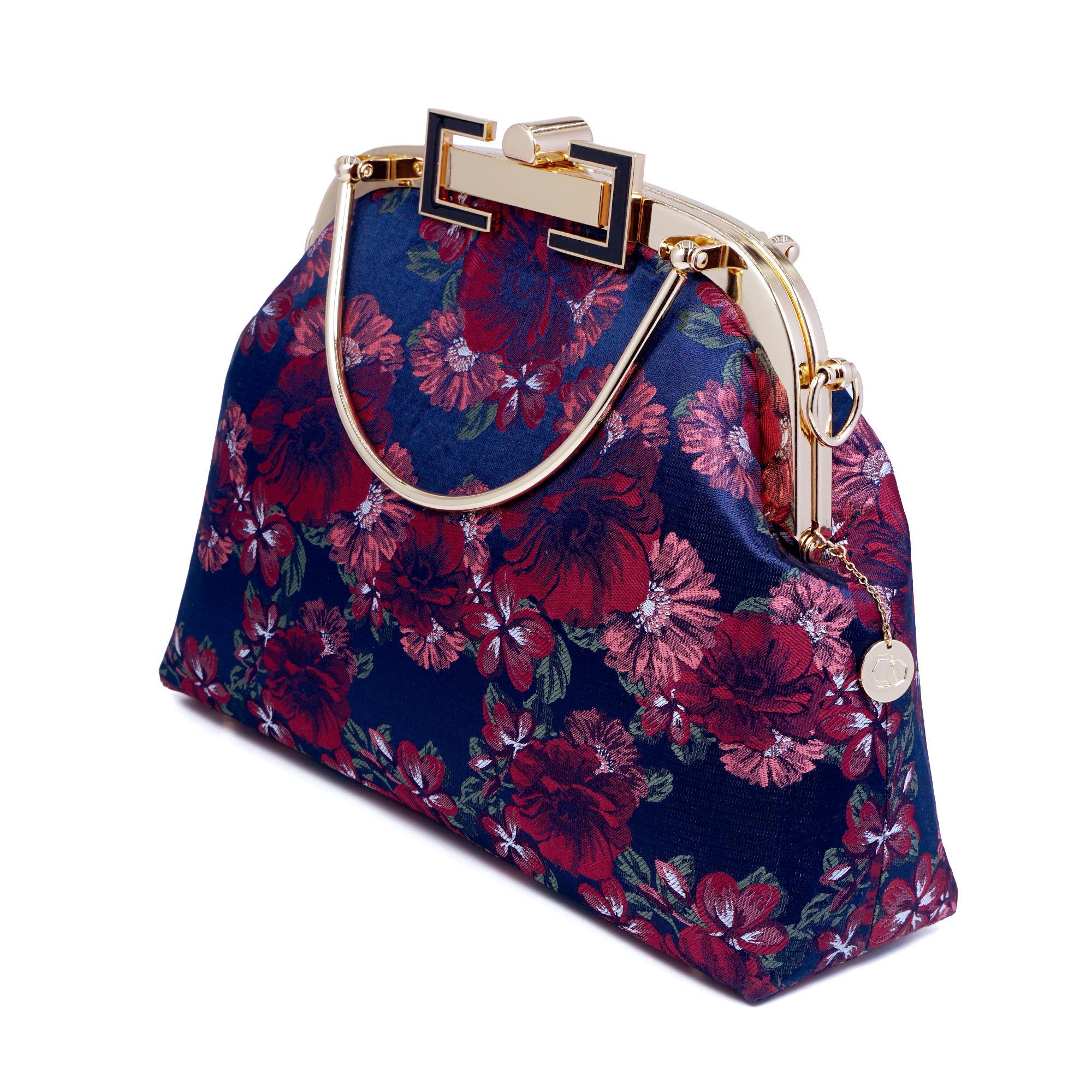 COCOONESE | Clasp Crossbody Bag - Night Carnation - Image 2