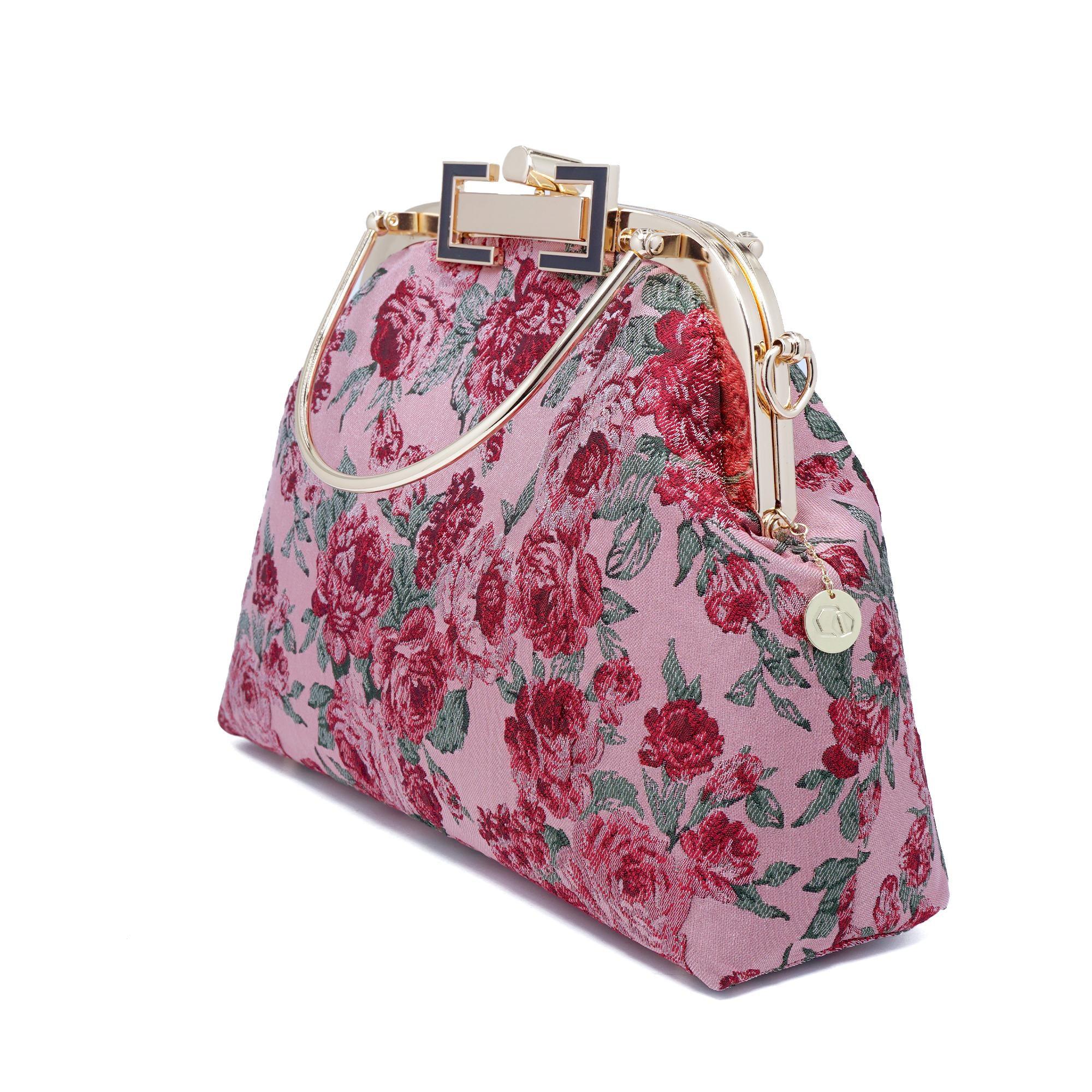COCOONESE | Clasp Crossbody Bag - Rose of Versailles - Image 2