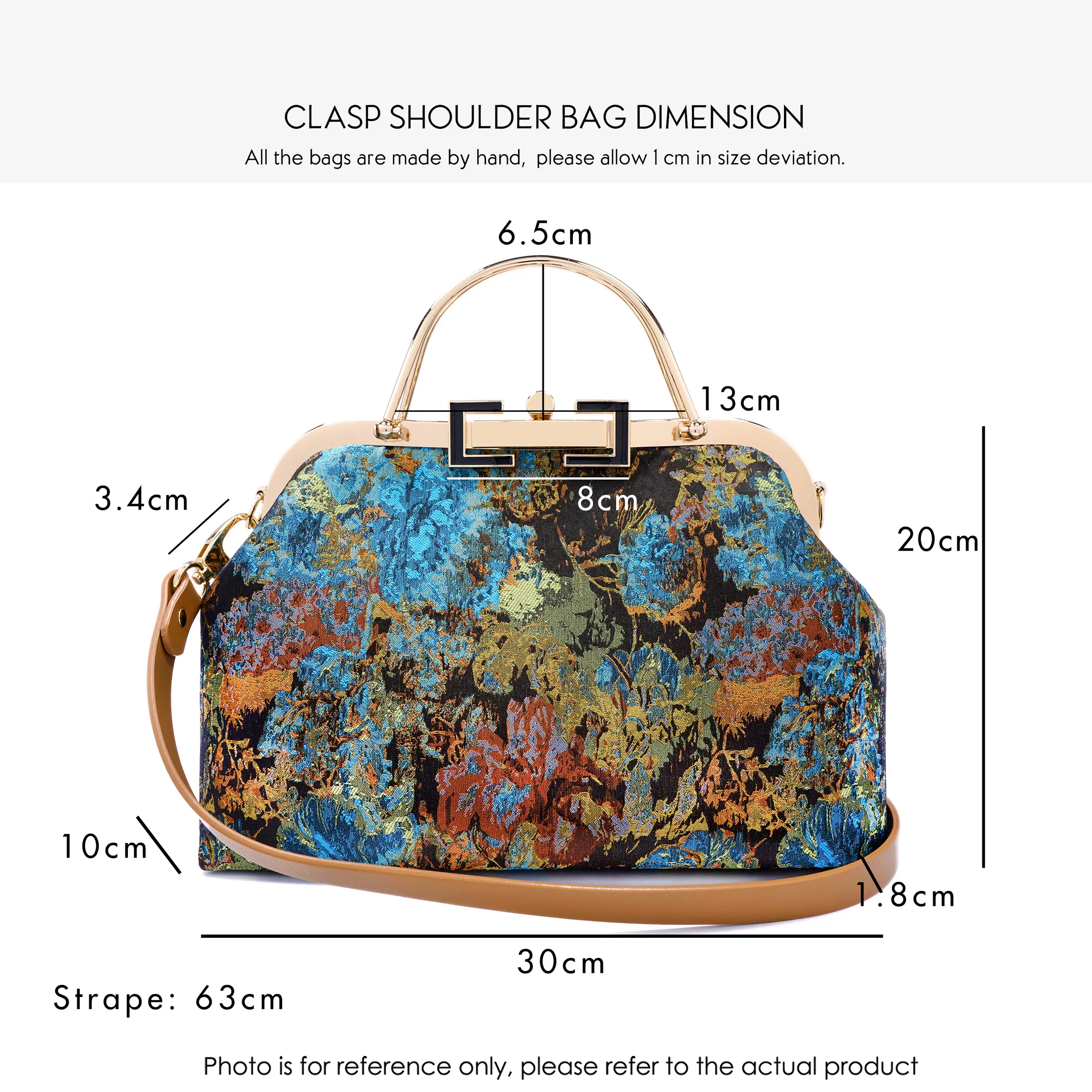 COCOONESE | Clasp Crossbody Bag - Rose of Versailles - Image 7
