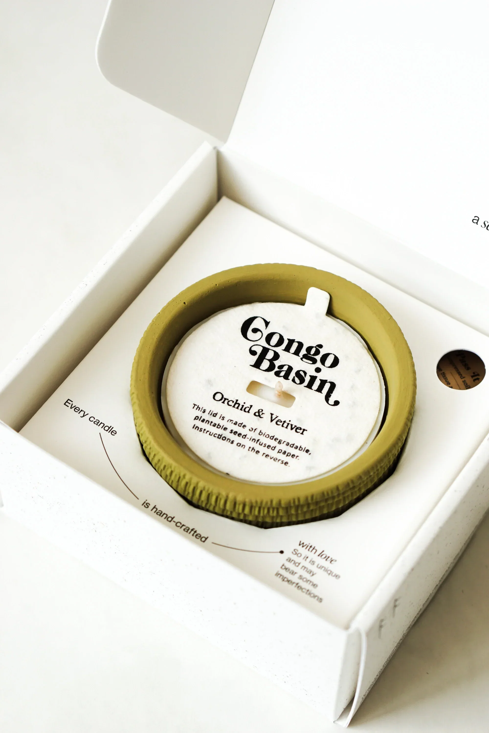 Congo, Orchid & Vetiver Plantable Candles - Image 2