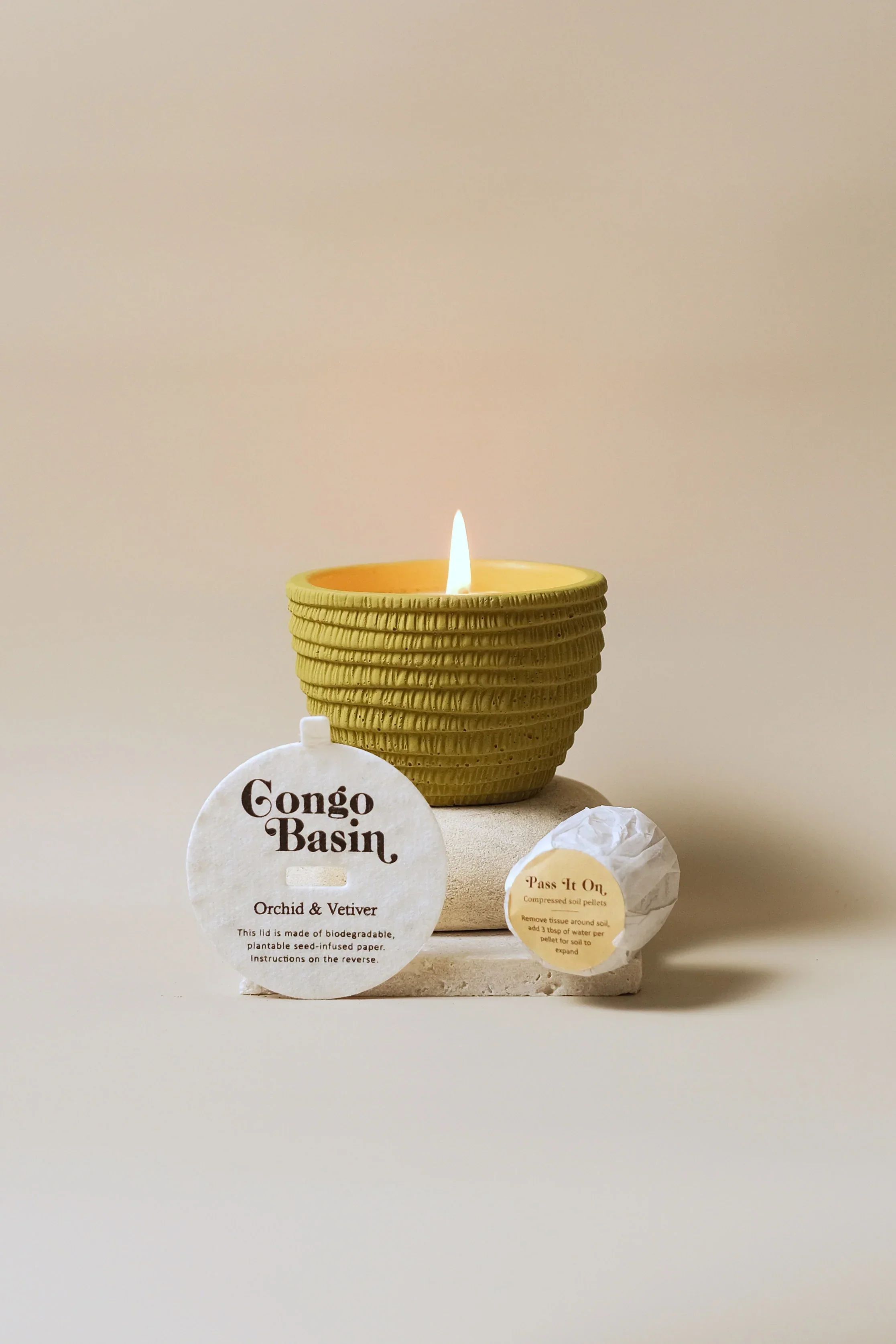 Congo, Orchid & Vetiver Plantable Candles - Image 3