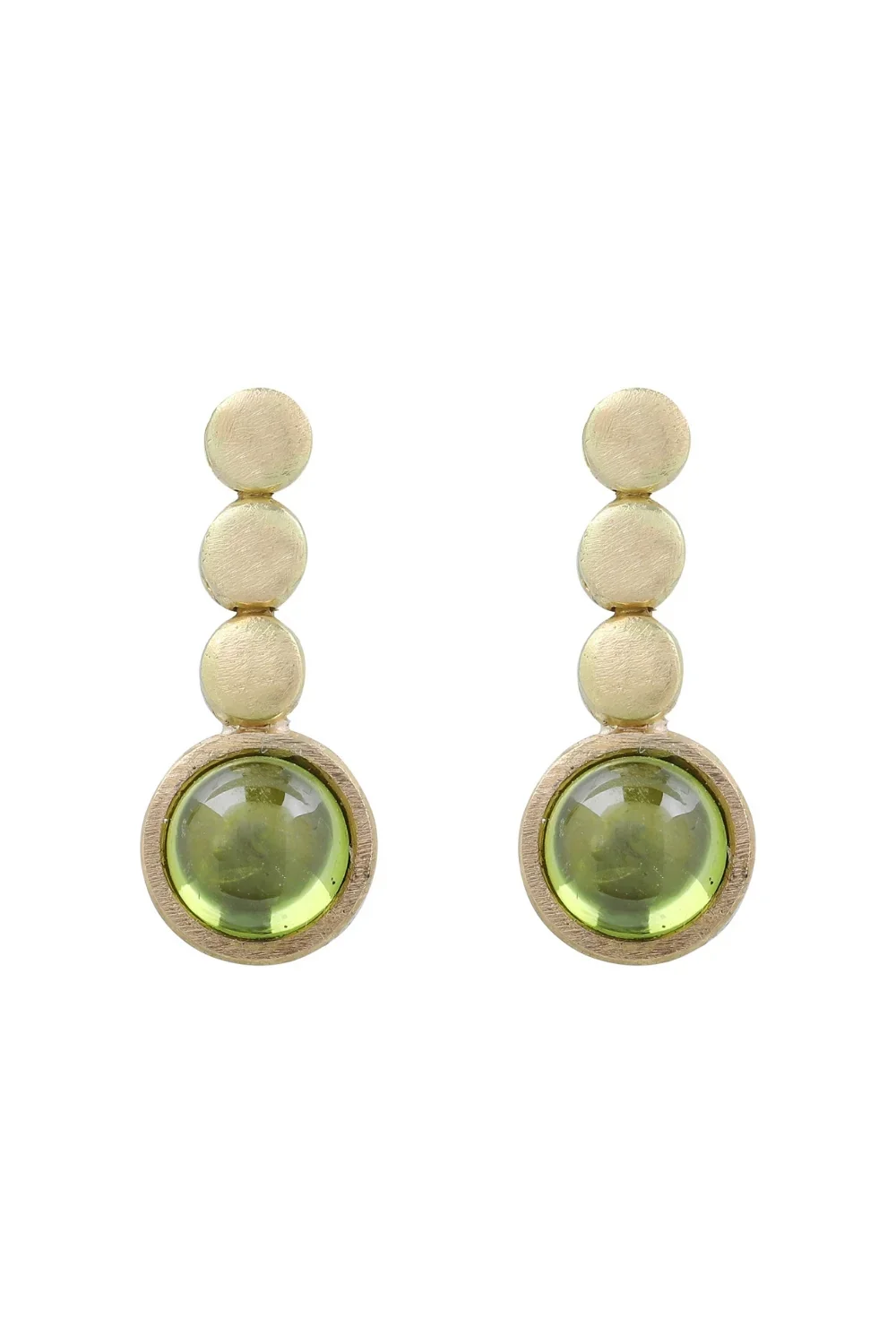 CREATIVE JEWELLERY STUDIO | 18k Gold "Prosperity Peridot" Earrings by Arcaza Riezelina