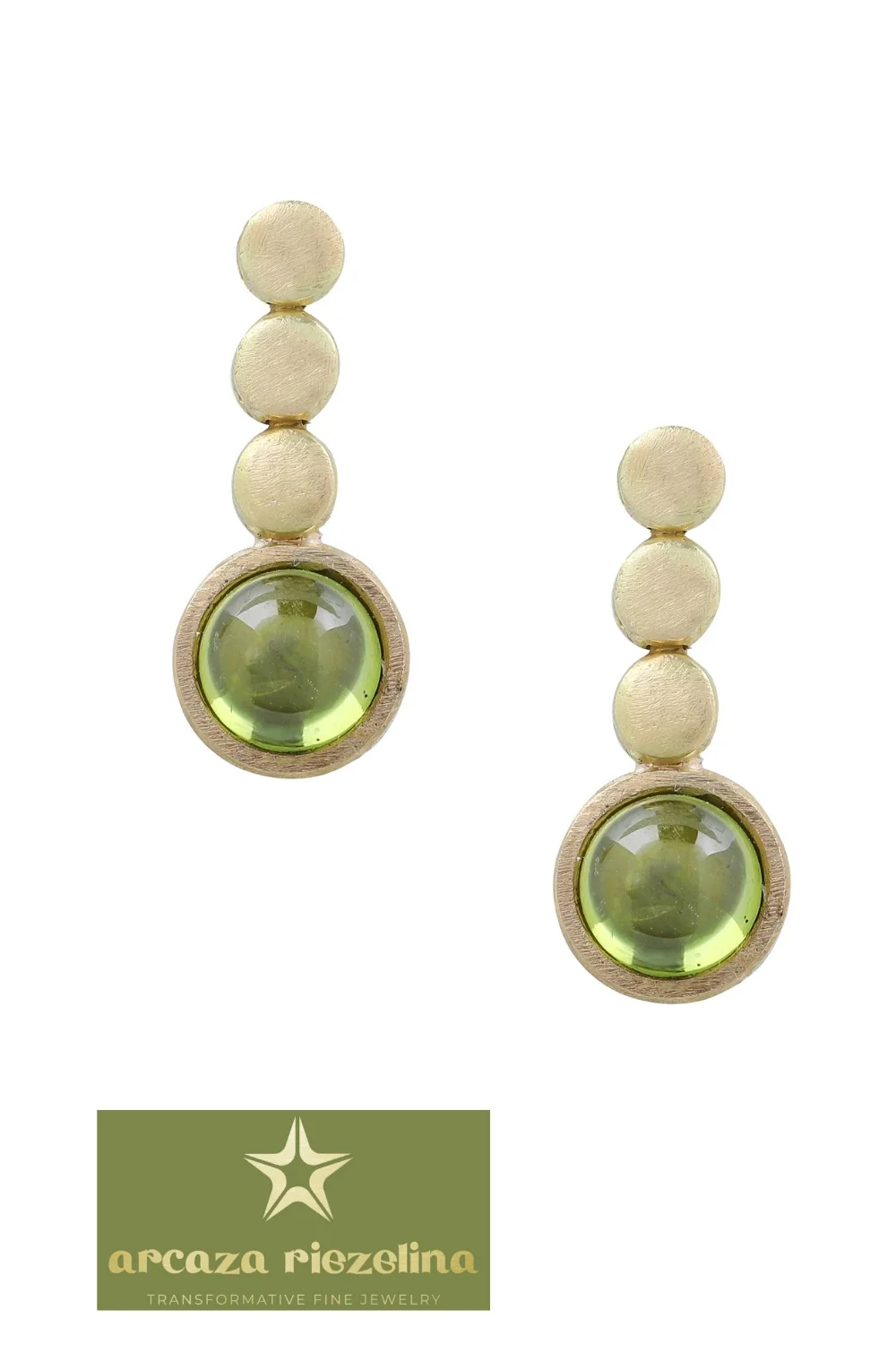 CREATIVE JEWELLERY STUDIO | 18k Gold "Prosperity Peridot" Earrings by Arcaza Riezelina - Image 2