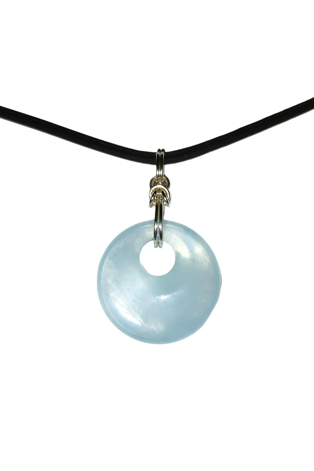 CREATIVE JEWELLERY STUDIO | Byzantine Aquamarine & Silver Pendant by Hooked On Maille
