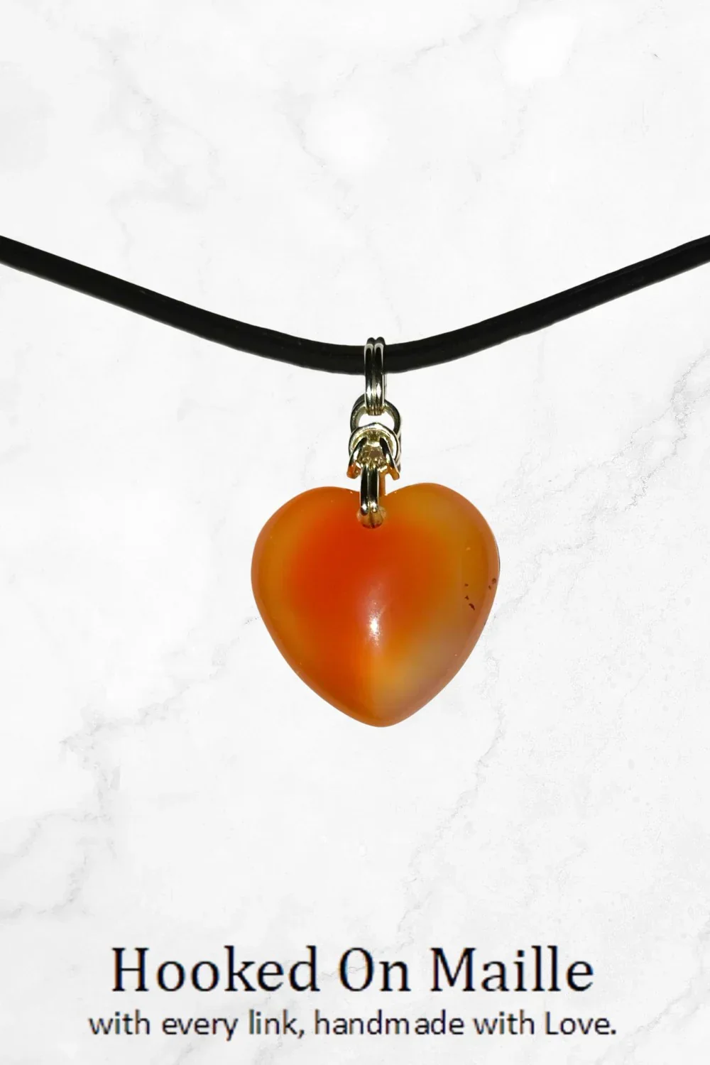 CREATIVE JEWELLERY STUDIO | Byzantine Carnelian & Silver Pendant by Hooked On Maille - Image 2