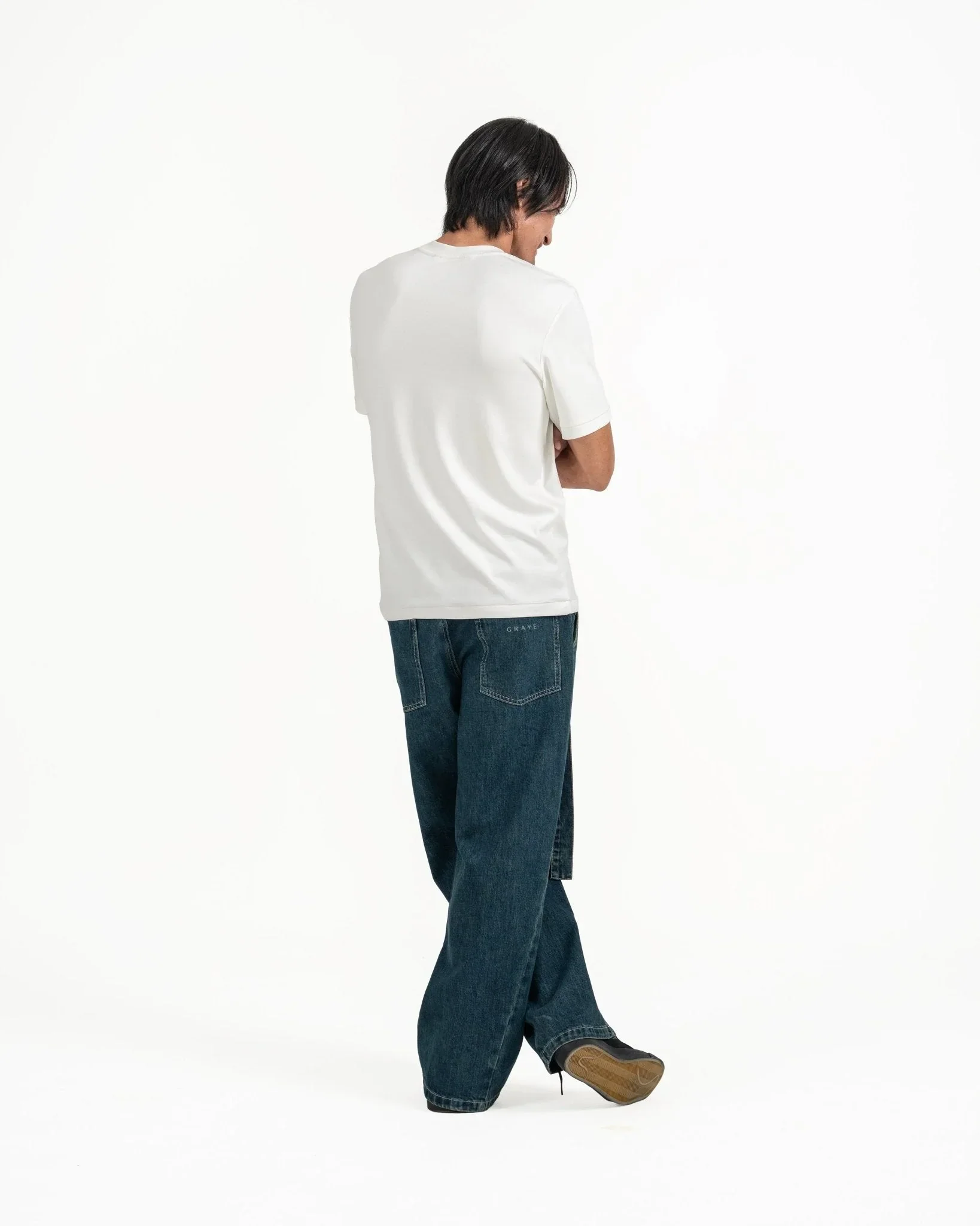 GRAYE | Cupro Classic Tee T-Shirt | Off White - Image 3