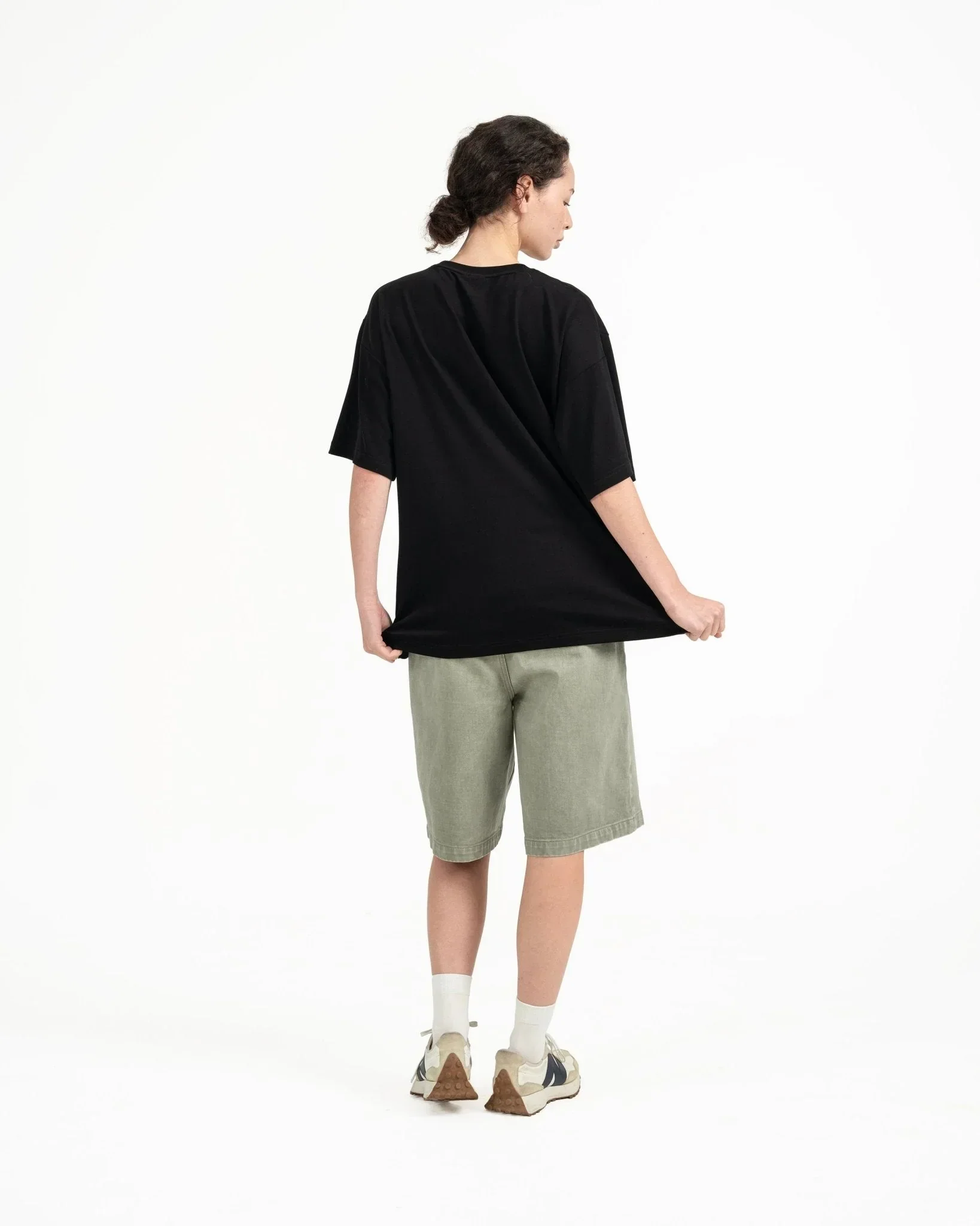 GRAYE | Cupro Signature Tee T-Shirt | Black - Image 3