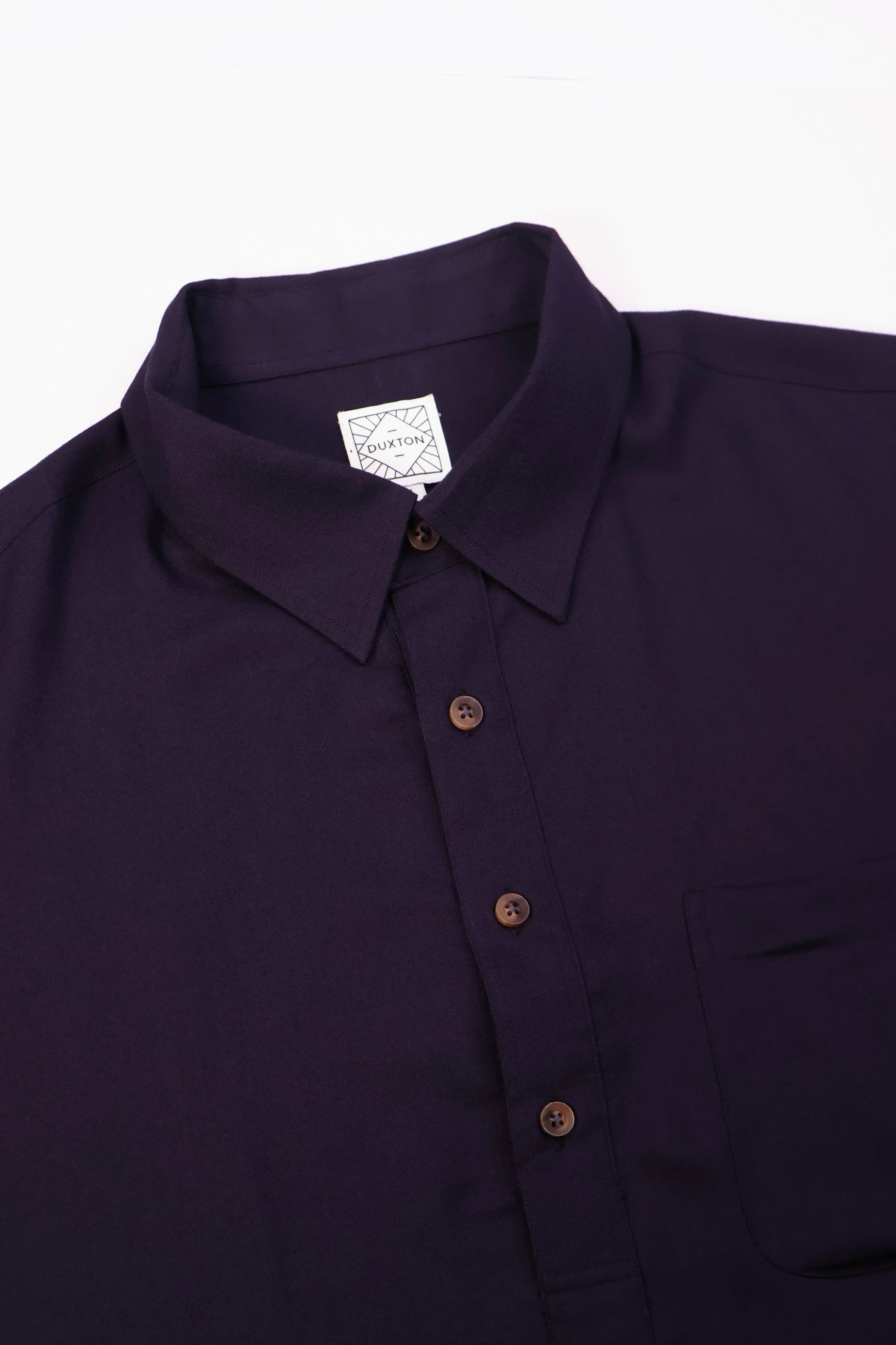 DUXTON | Relaxed Fit Popover Shirt - Classic Rayon - Image 3