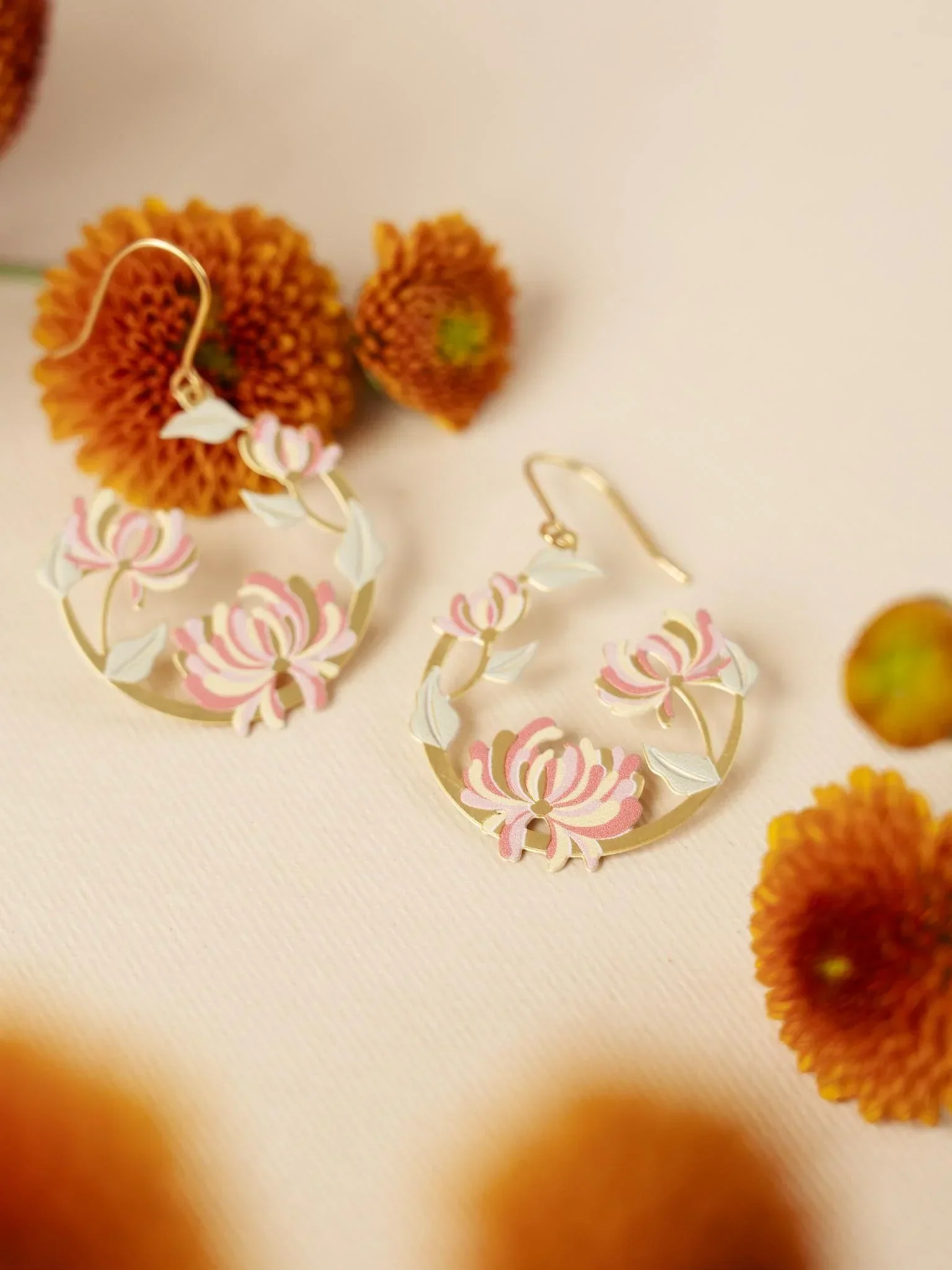 EMBRACE JEWELLERY | Chrysanthemum Season Earrings - Image 2