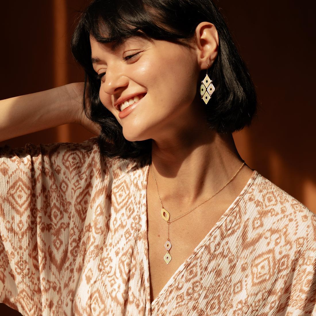 EMBRACE JEWELLERY | Diamond Ikat Necklace - Image 3