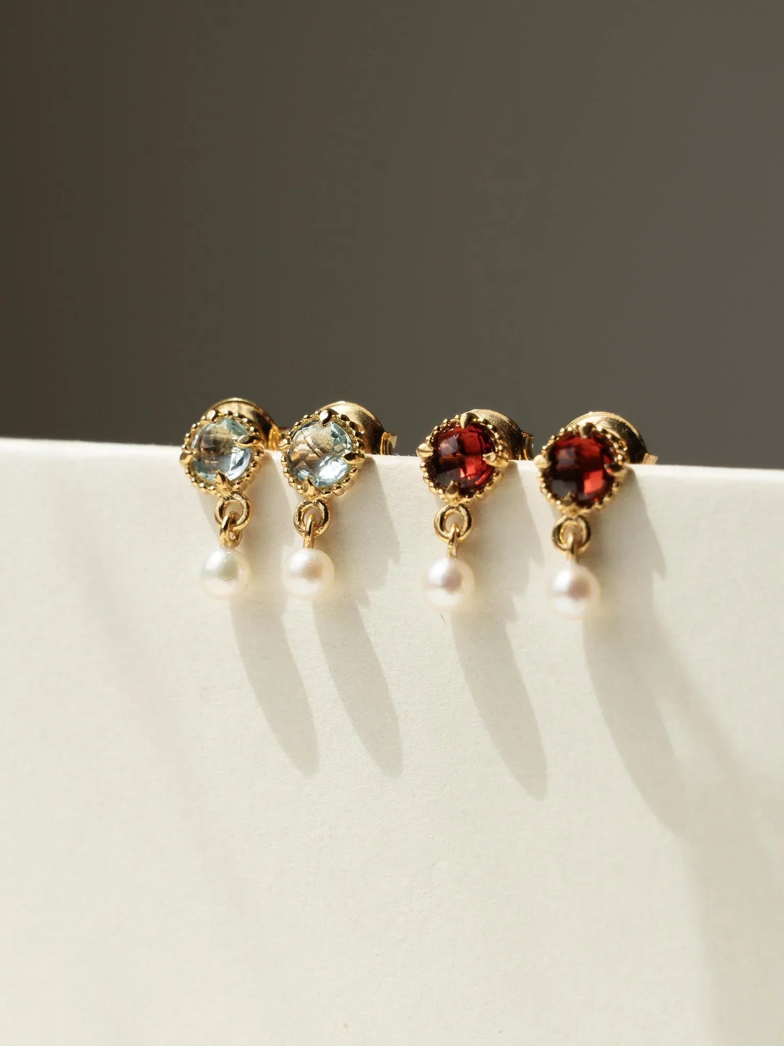 EMBRACE JEWELLERY | Pearl Whisper Drops With Blue Topaz - Image 3