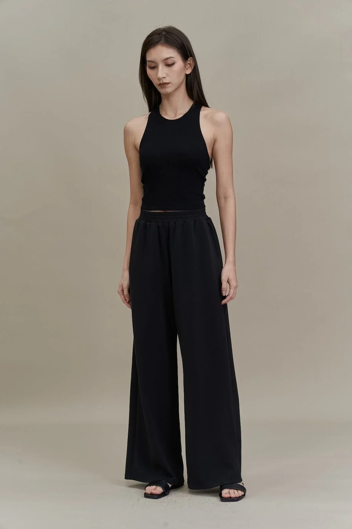 EMVY | Cloud Soft Touch Modal Wide-leg Pant - Black - Image 2