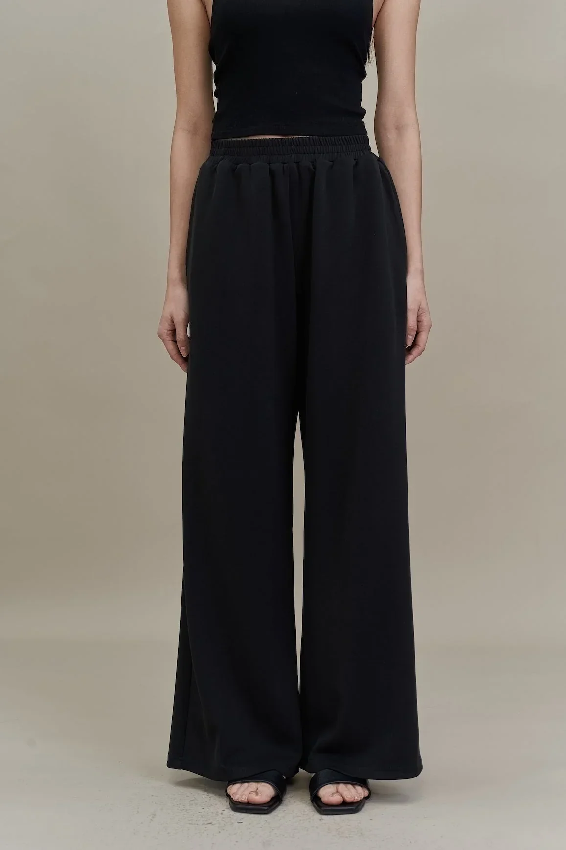 EMVY | Cloud Soft Touch Modal Wide-leg Pant - Black - Image 4