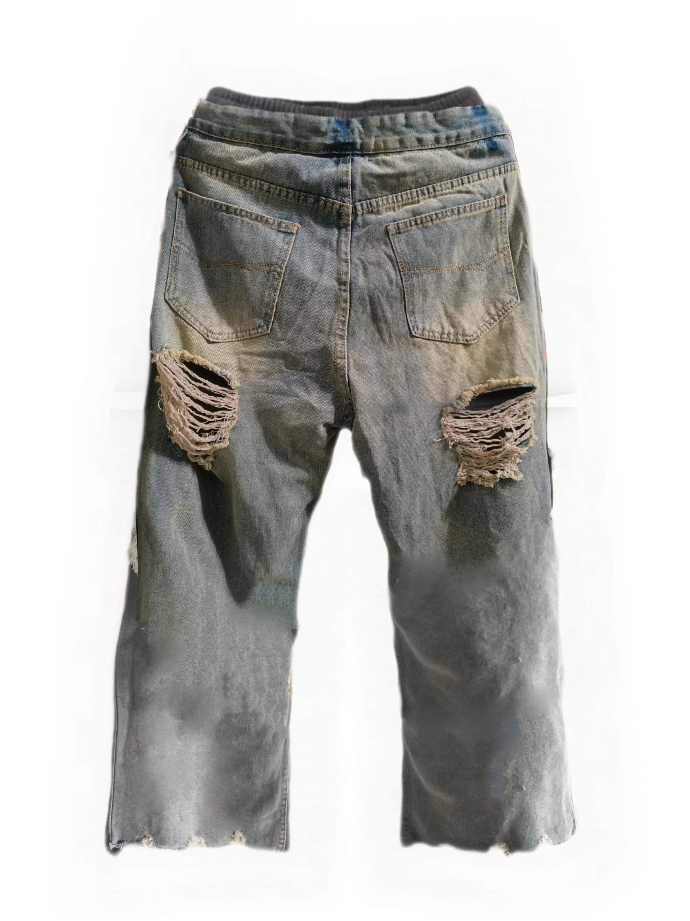EXTRA NOODLES | Vanish Pants Drawstring Jeans - Image 2