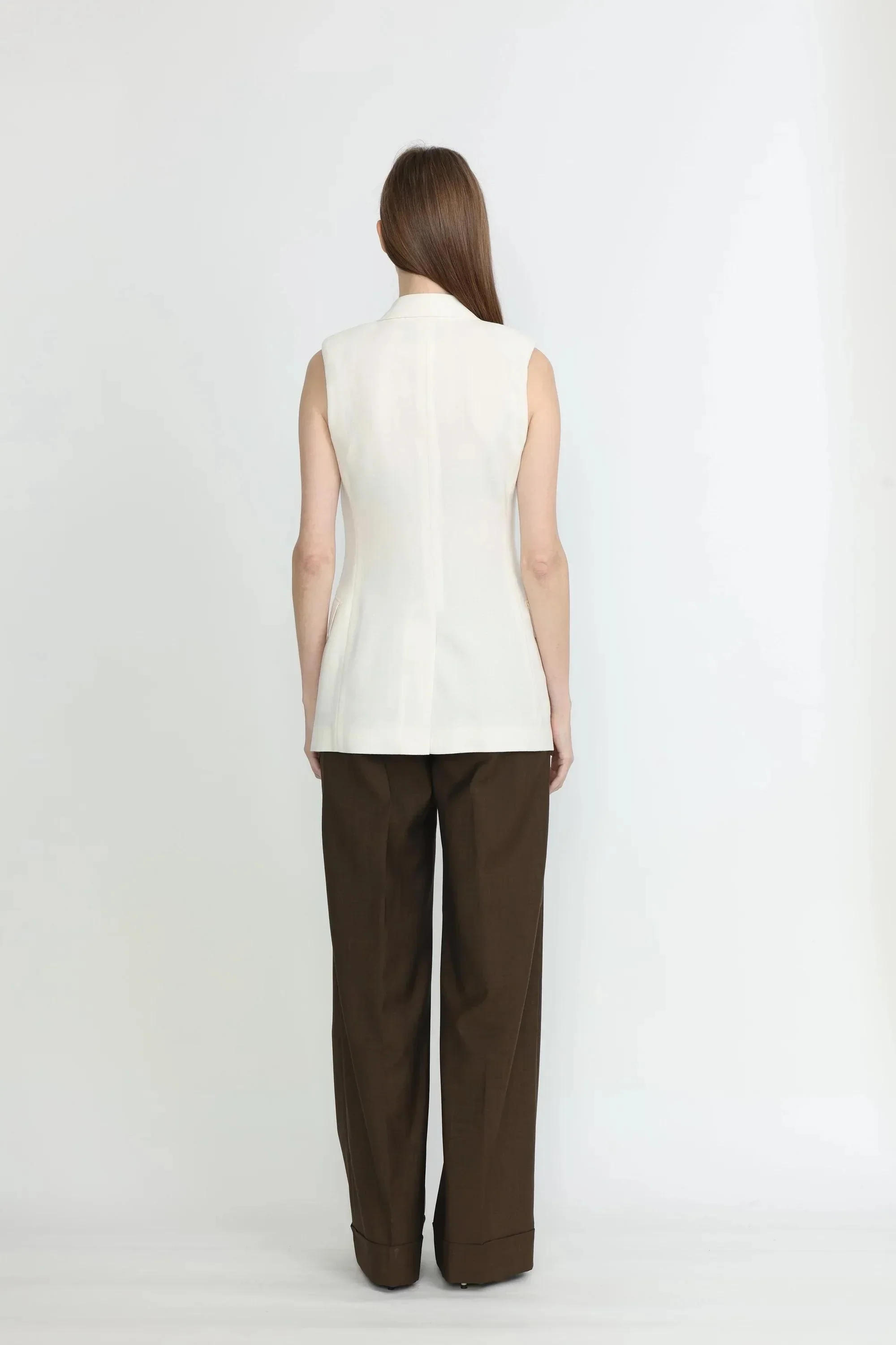 FREY | Beja Waistcoat | White - Image 3