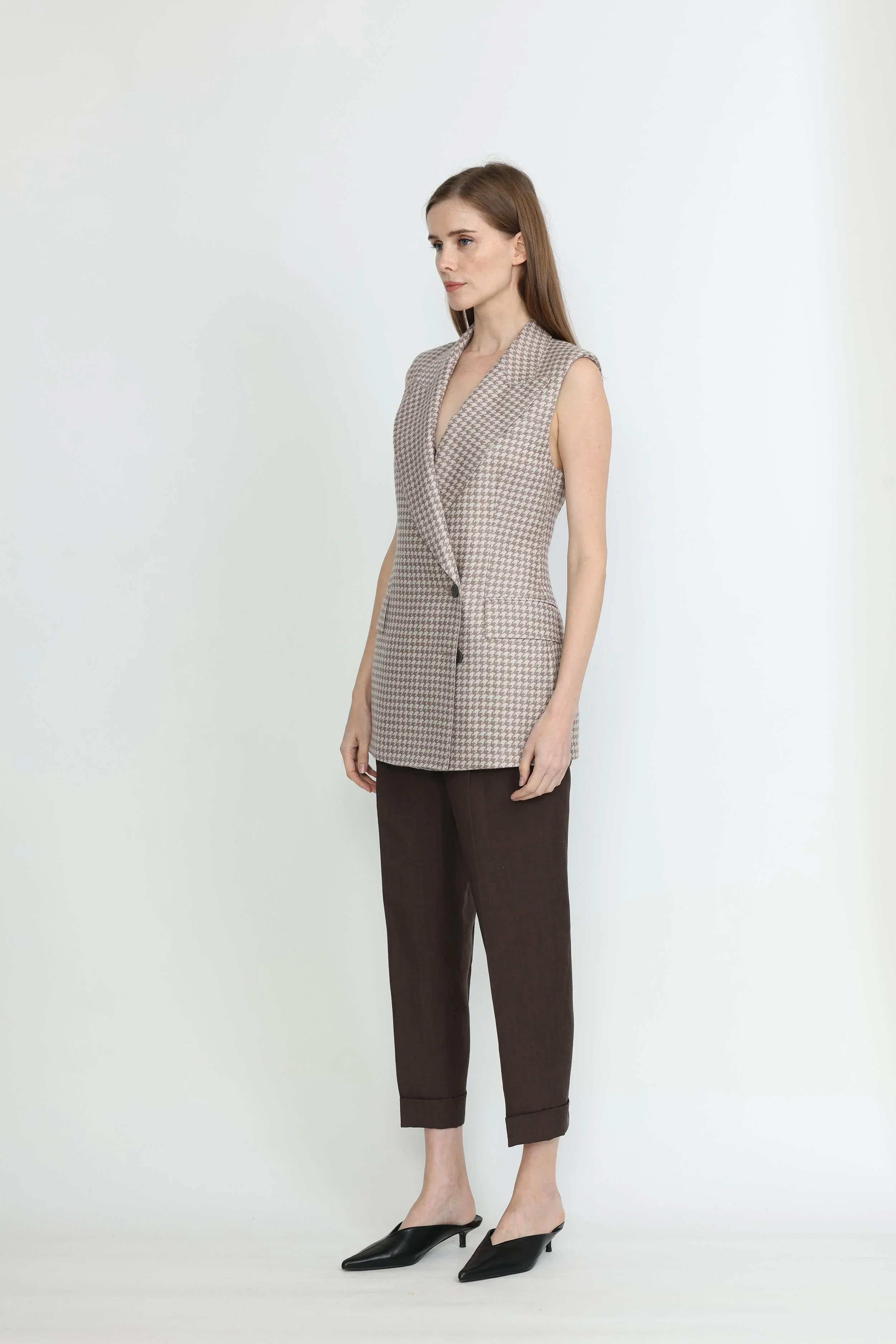 FREY | Beja Waistcoat | Beige - Image 2