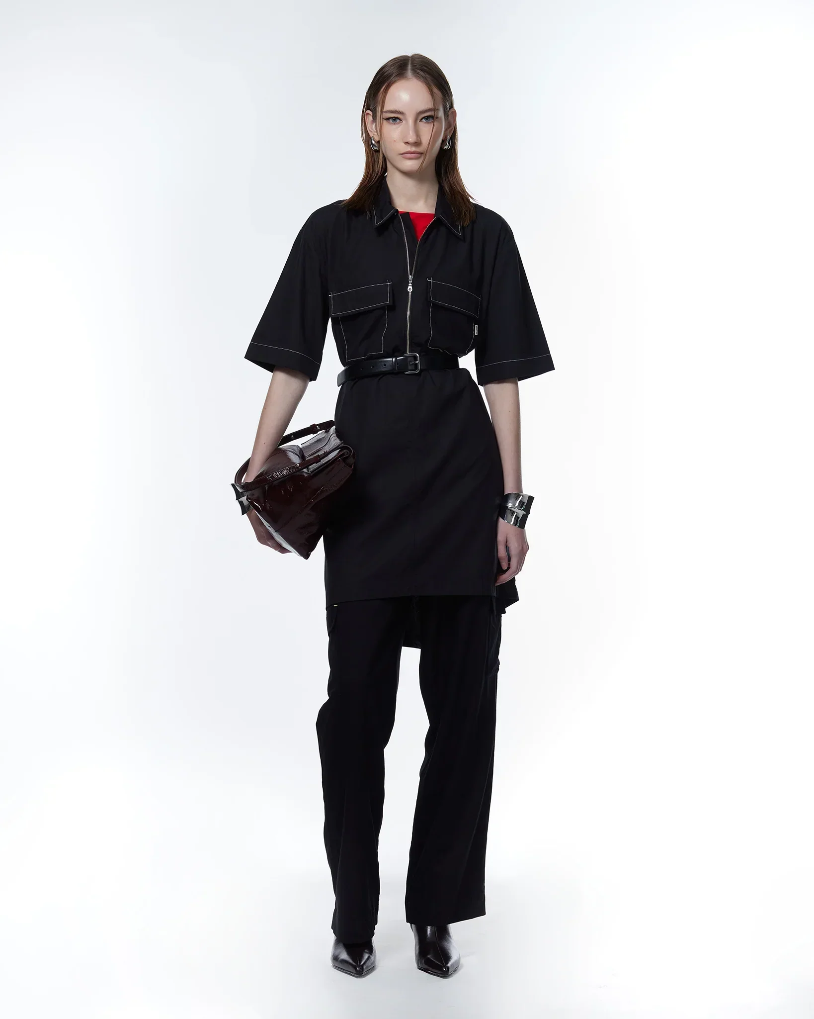 ROCK DAISY | Geri Boxy TENCEL™ Dress Black