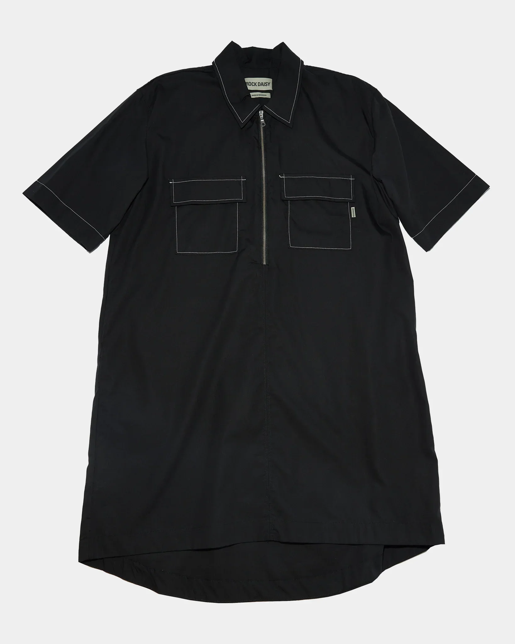 ROCK DAISY | Geri Boxy TENCEL™ Dress Black - Image 4