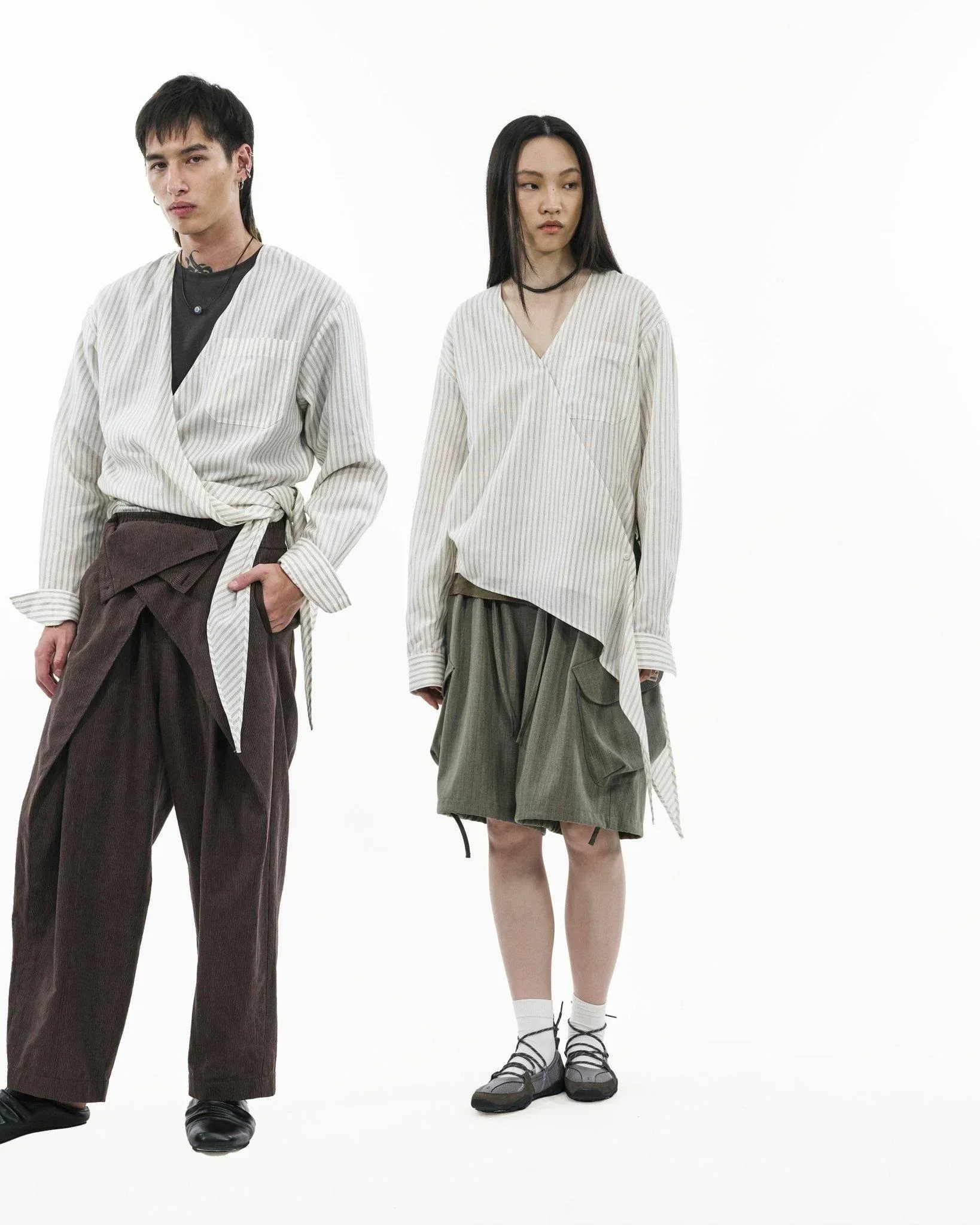 GRAYE | Asymmetrical Wrap Shirt