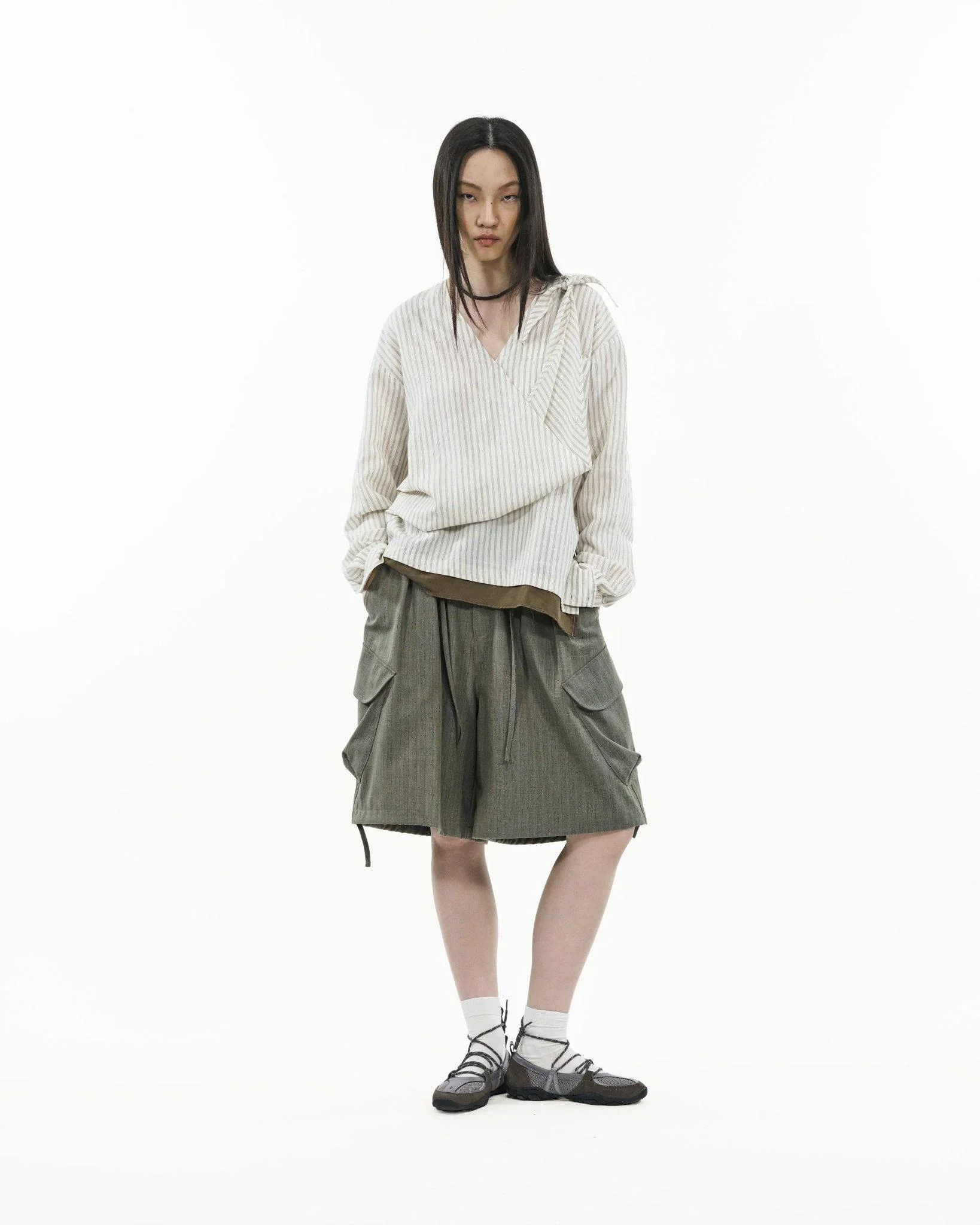 GRAYE | Asymmetrical Wrap Shirt - Image 2