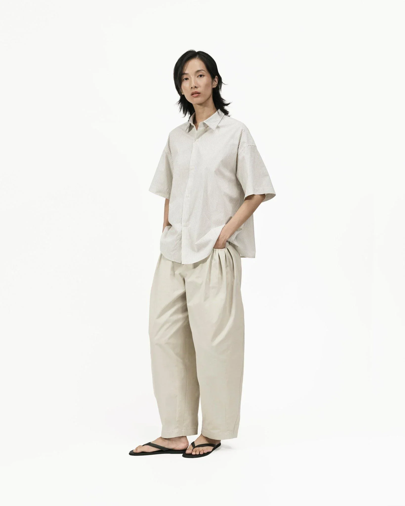 GRAYE | Flare Back Stripe Shirt - Image 2