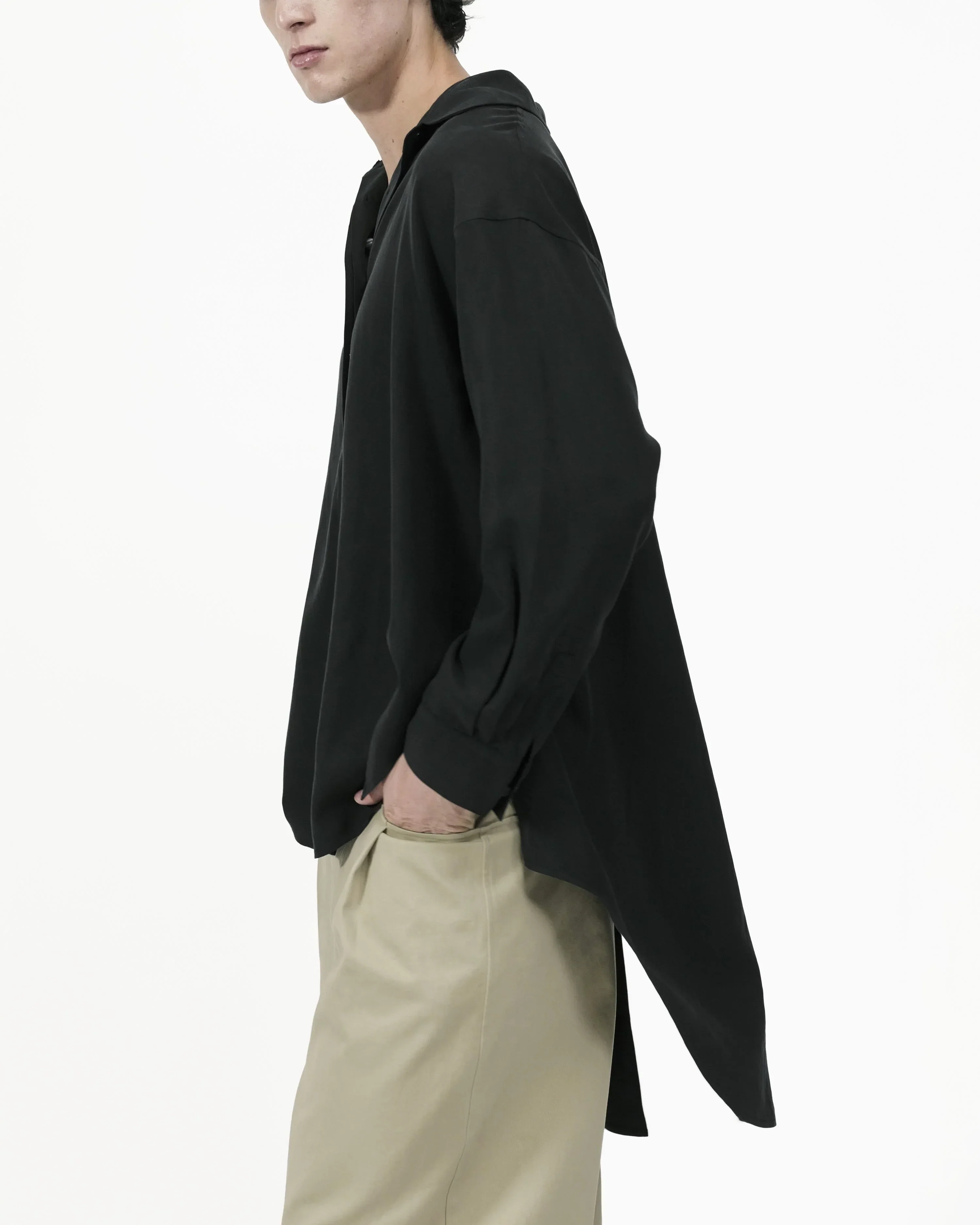 GRAYE | Fluid Knot Shirt - Black - Image 2
