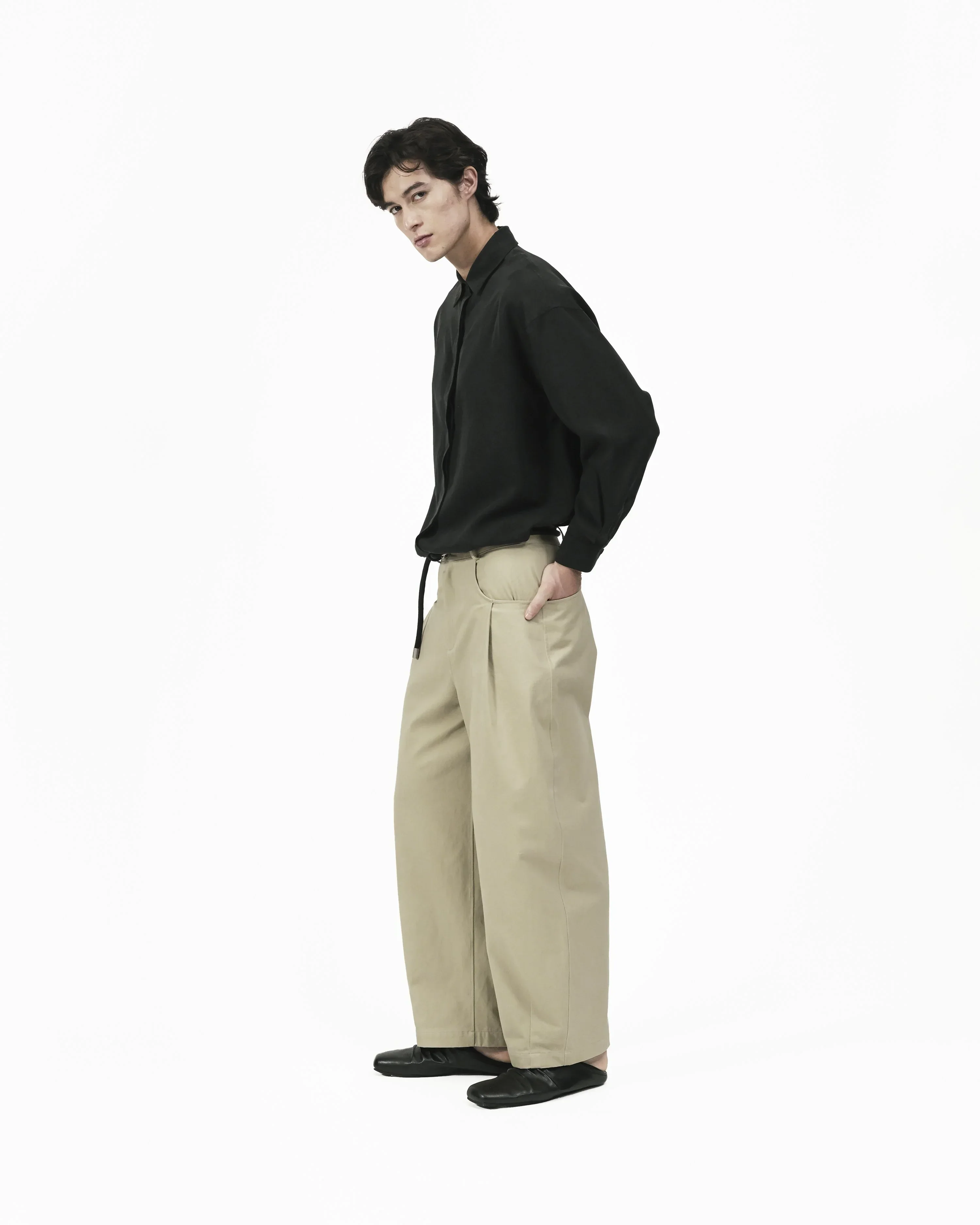 GRAYE | Fluid Knot Shirt - Black - Image 3