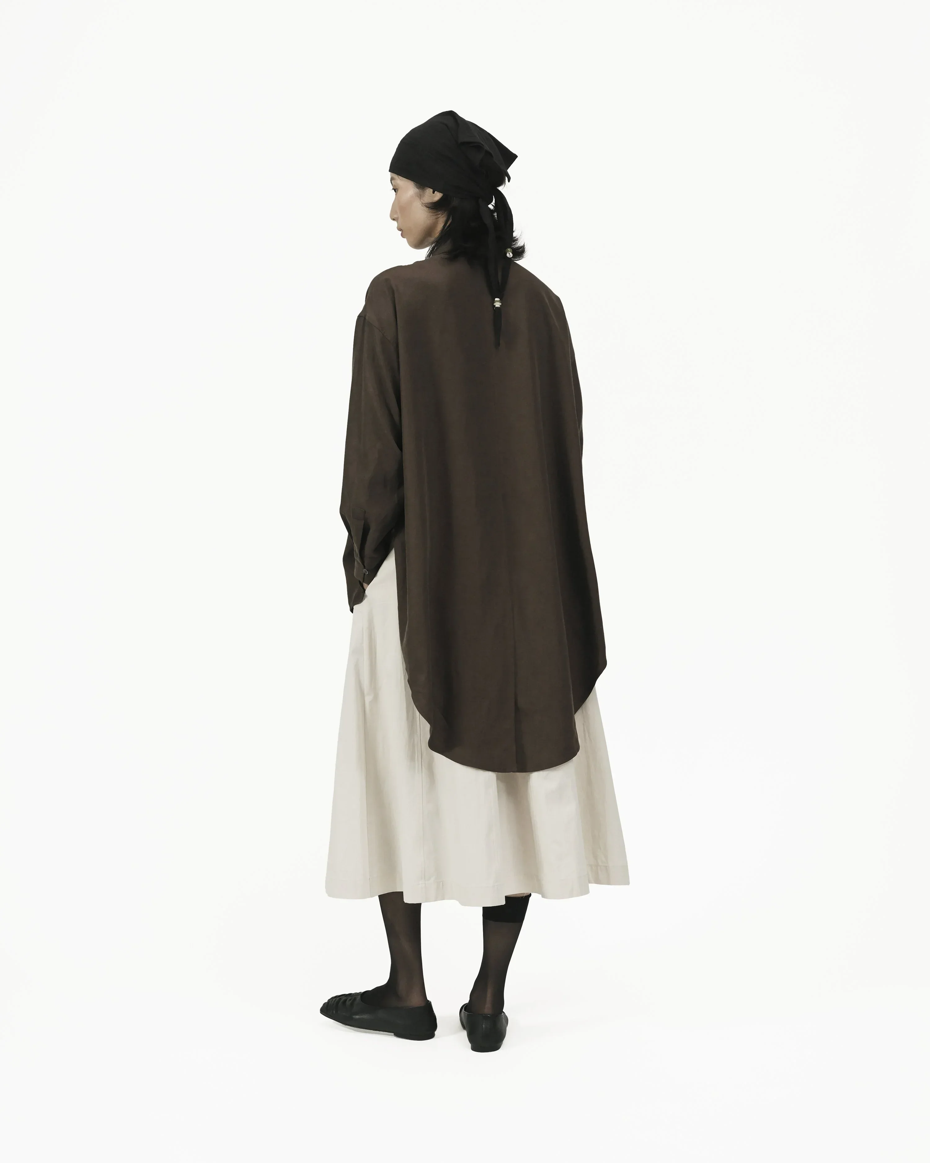 GRAYE | Fluid Knot Shirt - Brown - Image 5