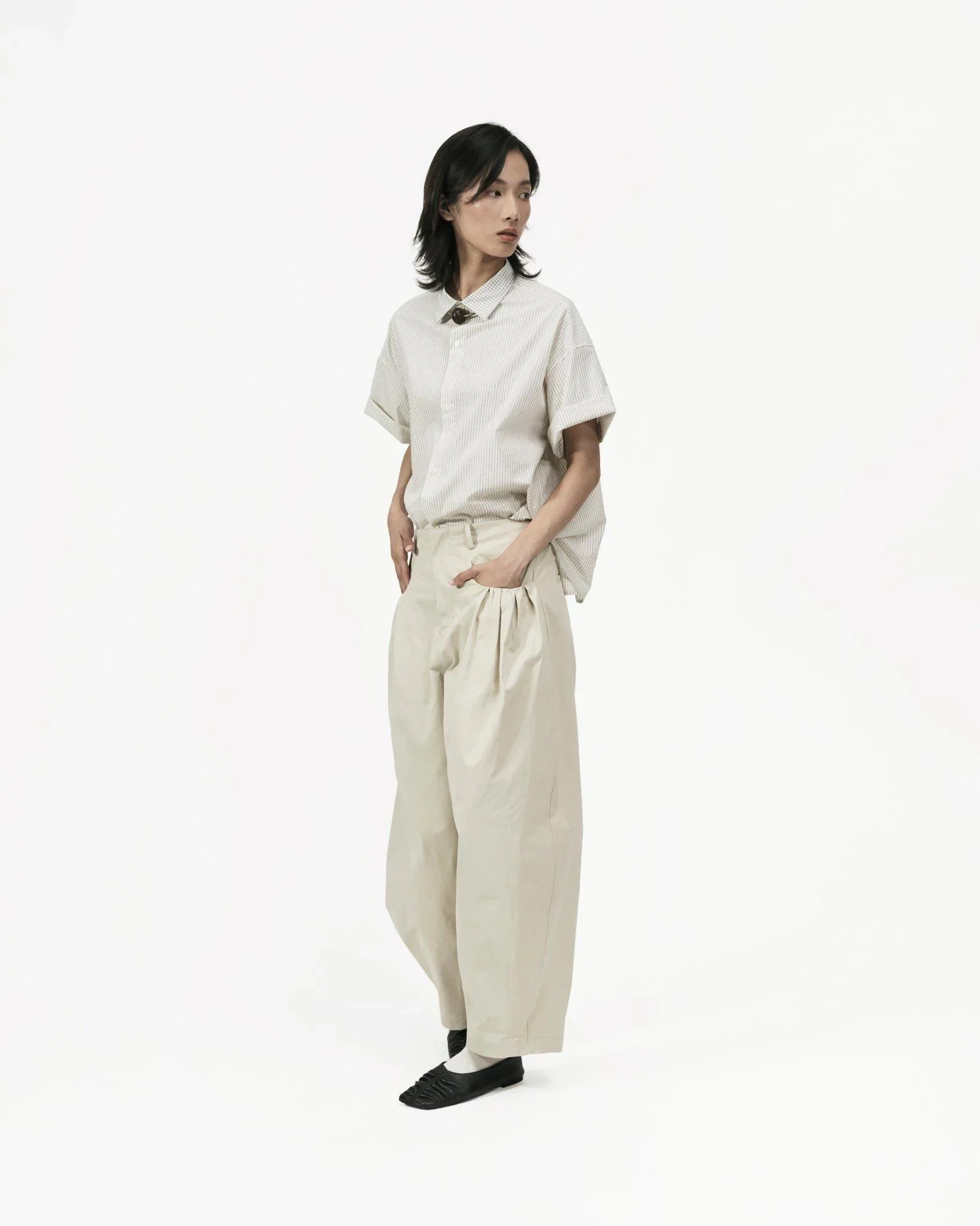 GRAYE | Gather Pocket Cocoon Trousers - Image 4