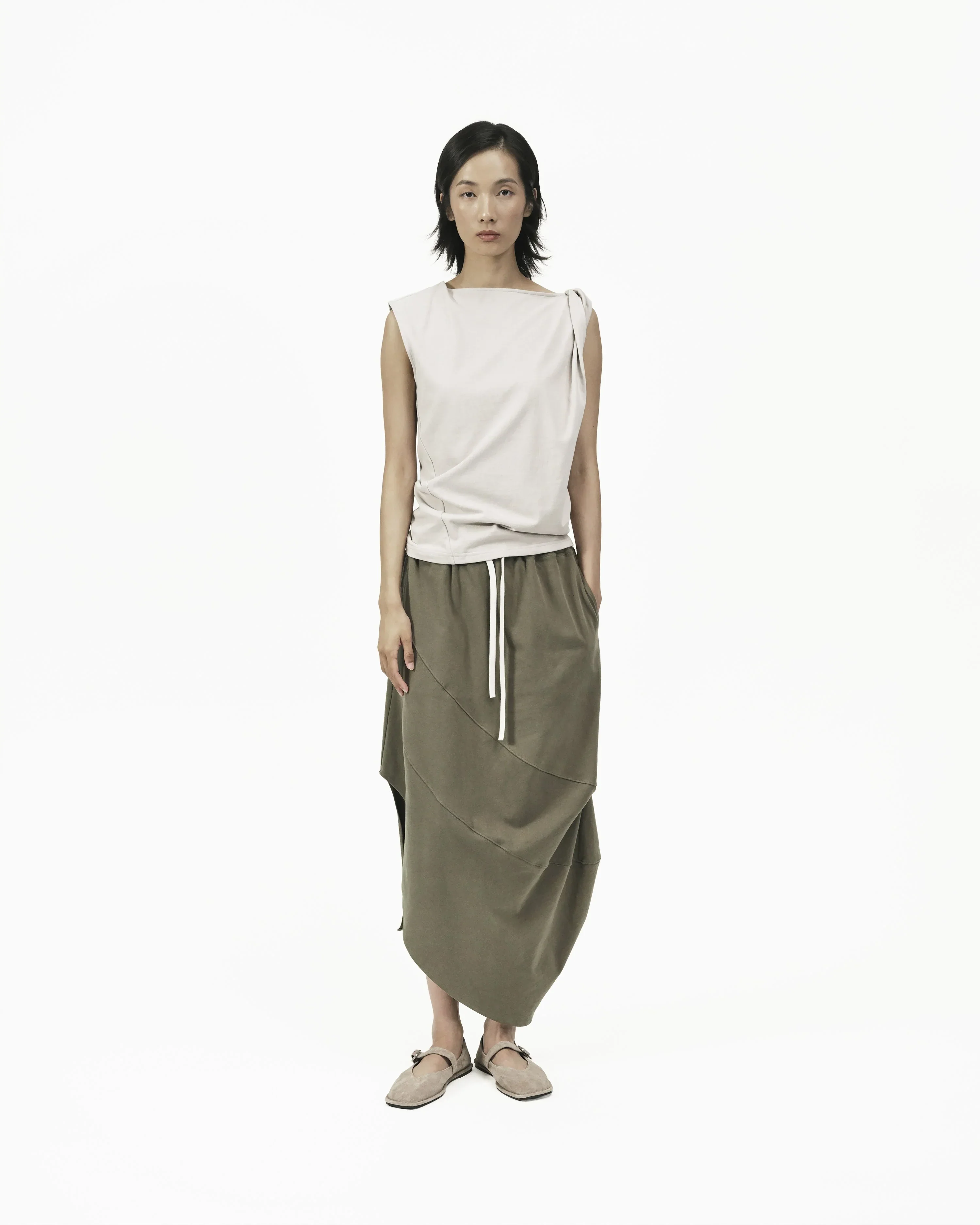 GRAYE | Twisted Knit Top - Mushroom