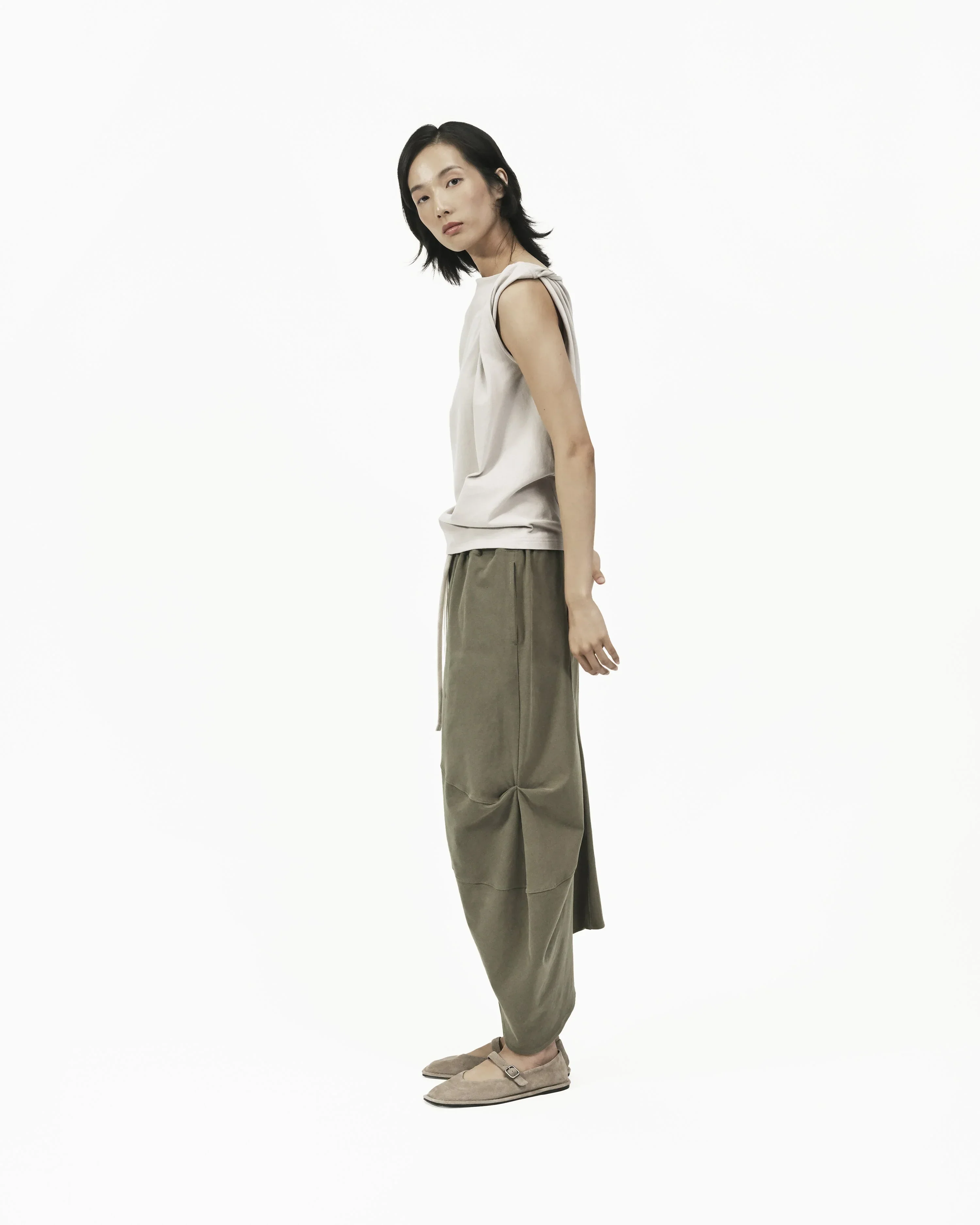 GRAYE | Twisted Knit Top - Mushroom - Image 3
