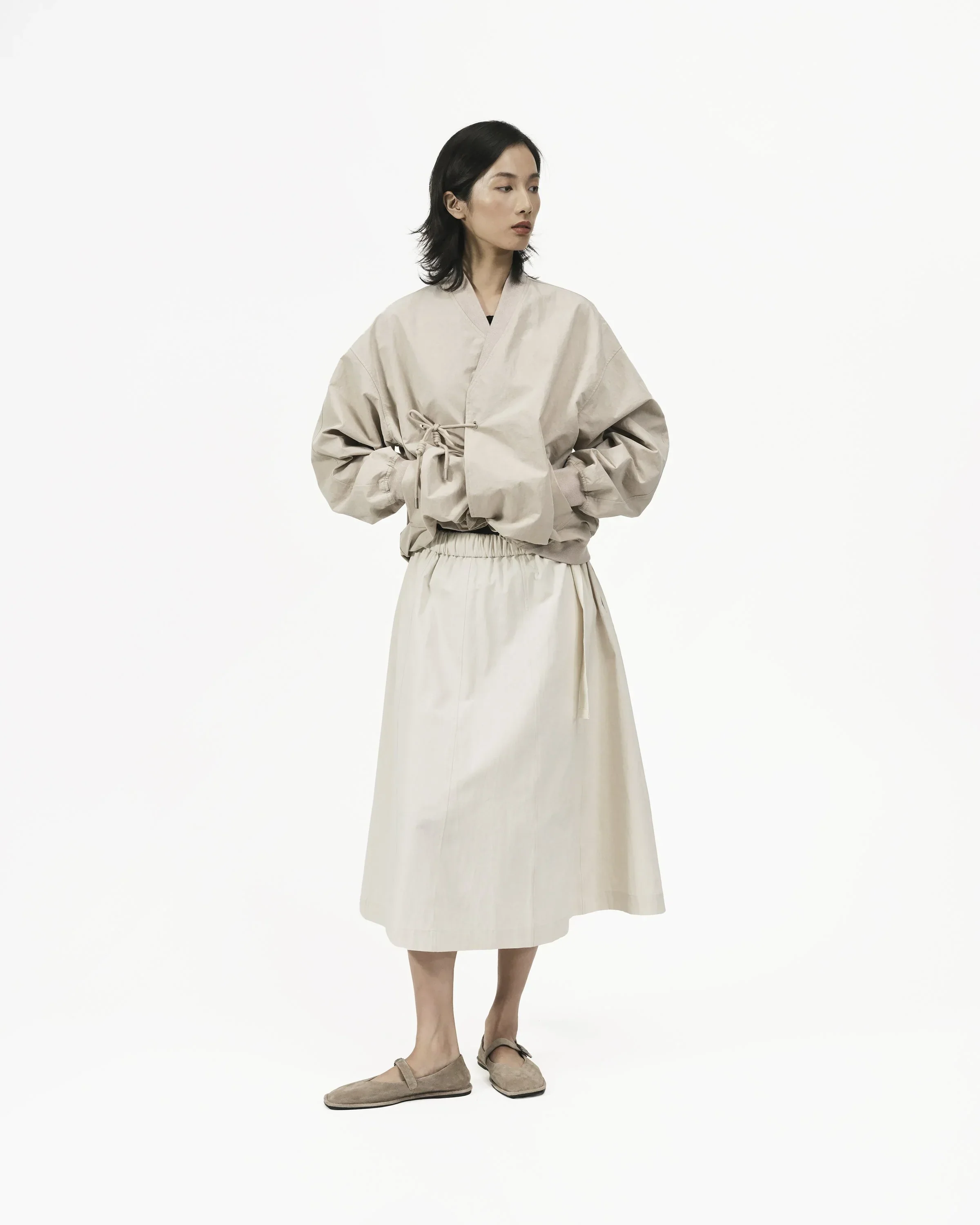 GRAYE | Two Way Midi Skirt - Ivory - Image 3