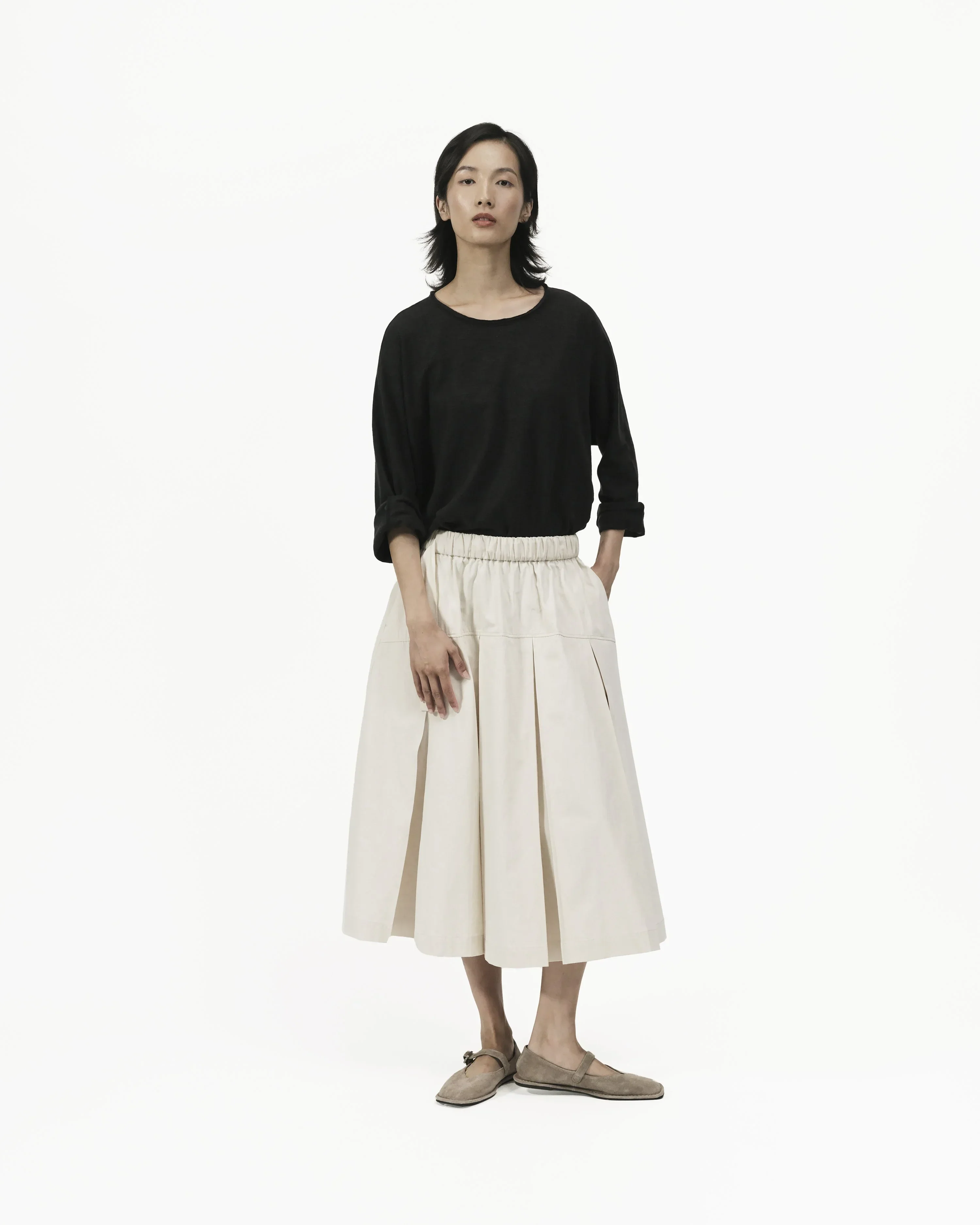 GRAYE | Two Way Midi Skirt - Ivory - Image 4