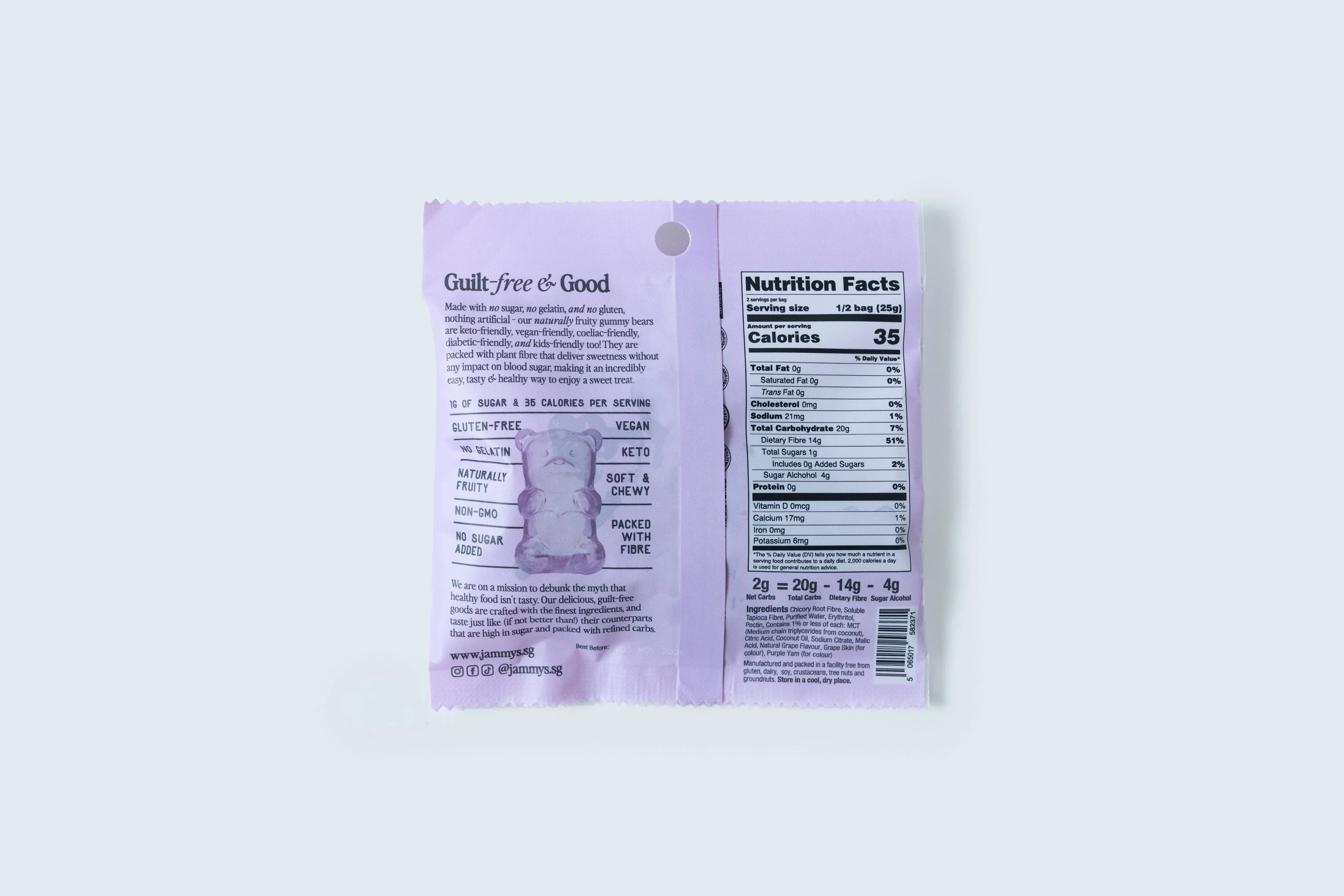 JAMMY’S | Sour Grape Gummy Bears - Image 2
