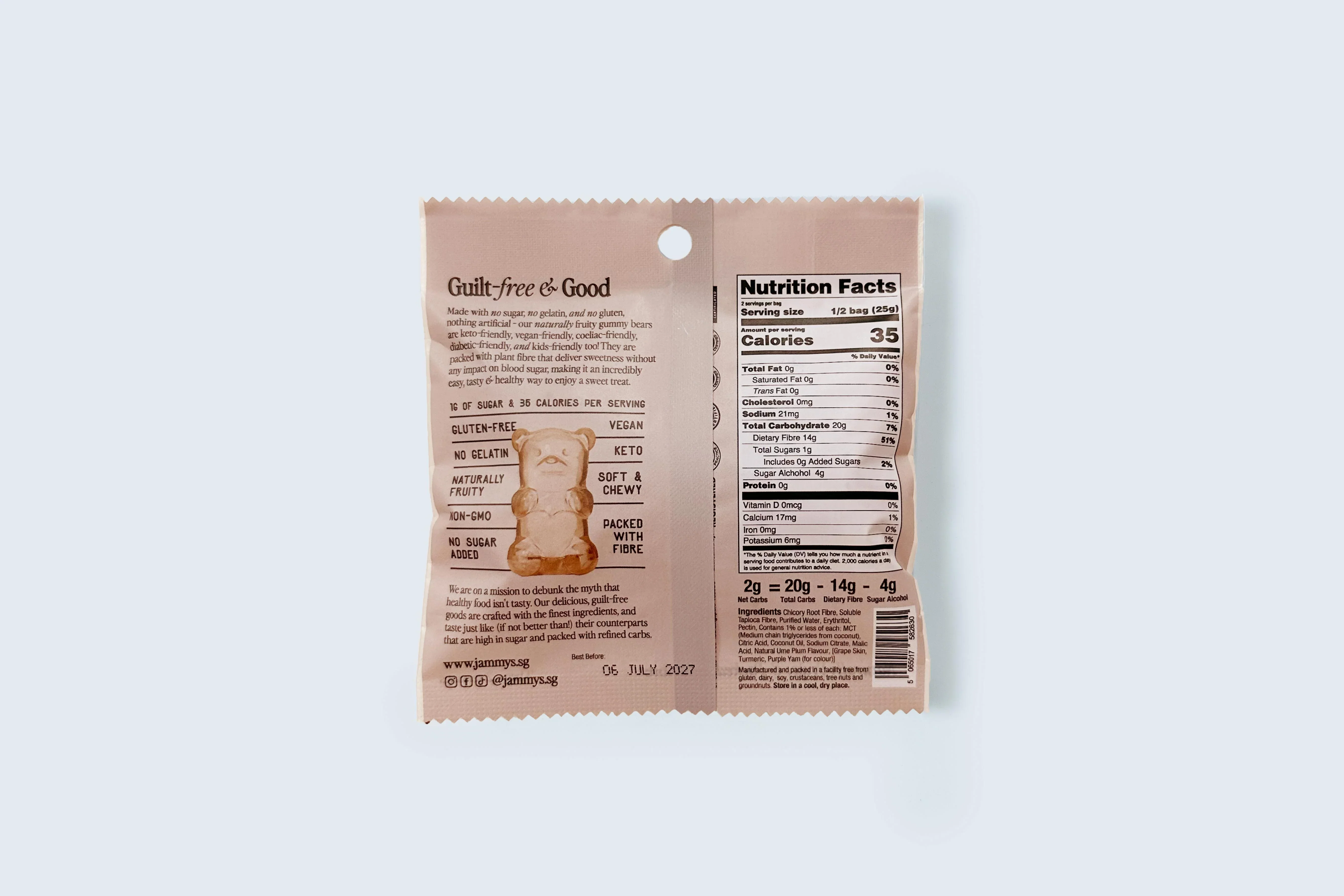 JAMMY’S | Sour Plum Gummy Bears - Image 2