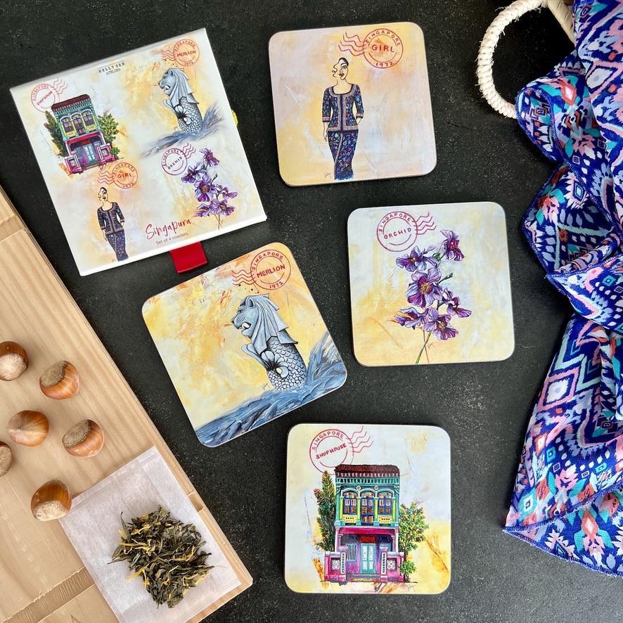KELLY SER ATELIER | Singapura coasters | Classic Edition