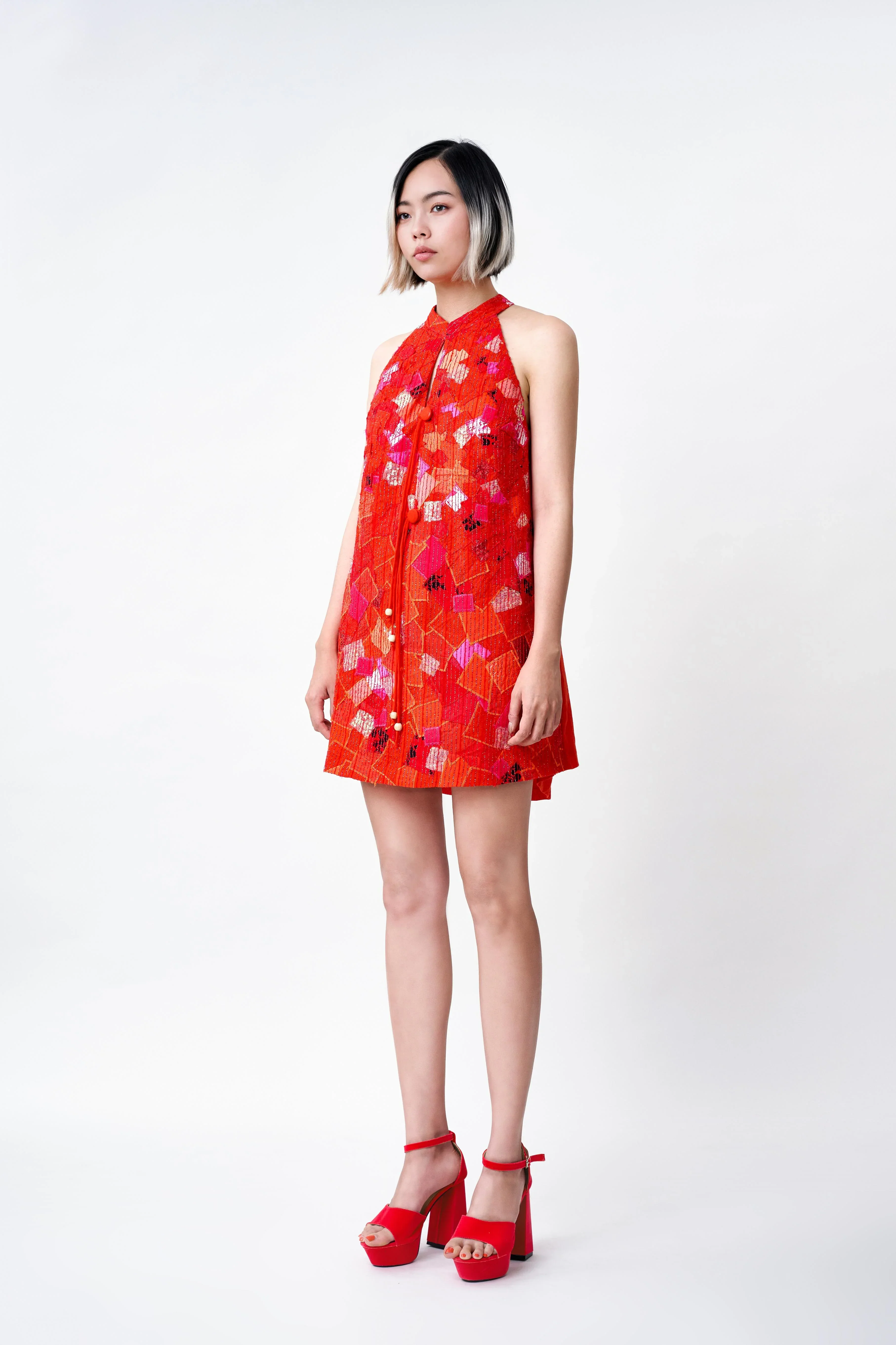KHAAR | Firecracker Halter Dress - Image 3
