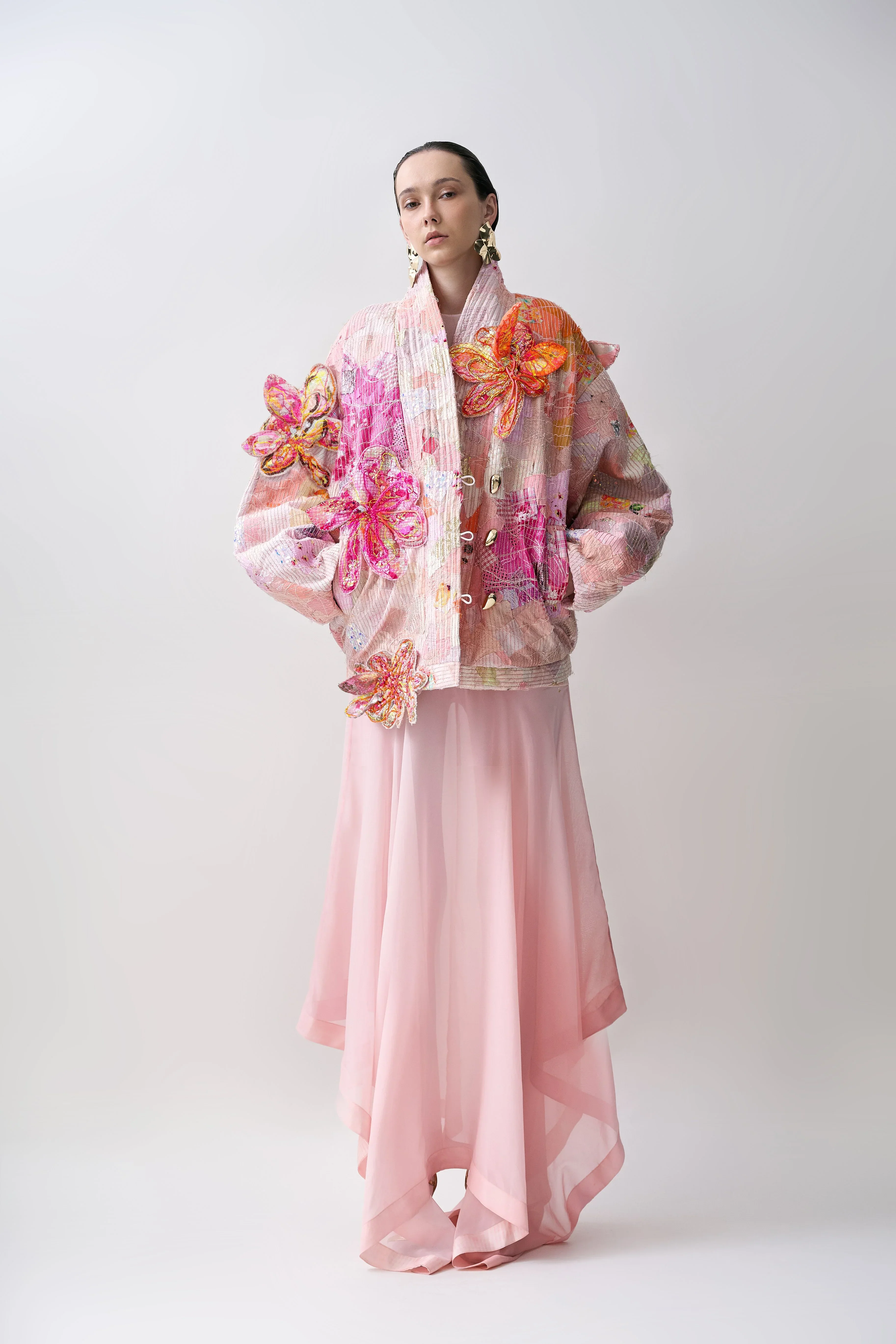 KHAAR | March Flower Bomber Jacket - Image 4